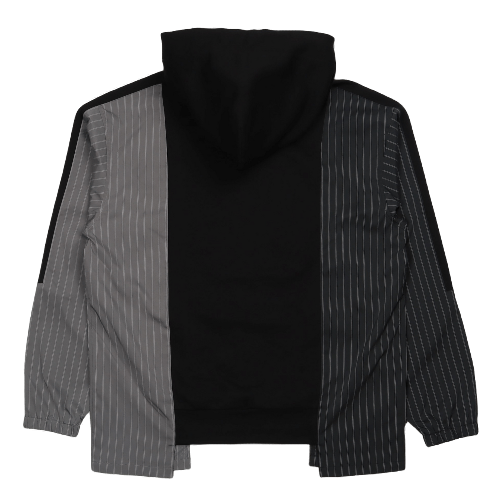 Panelled Zip-up Hoodie Black