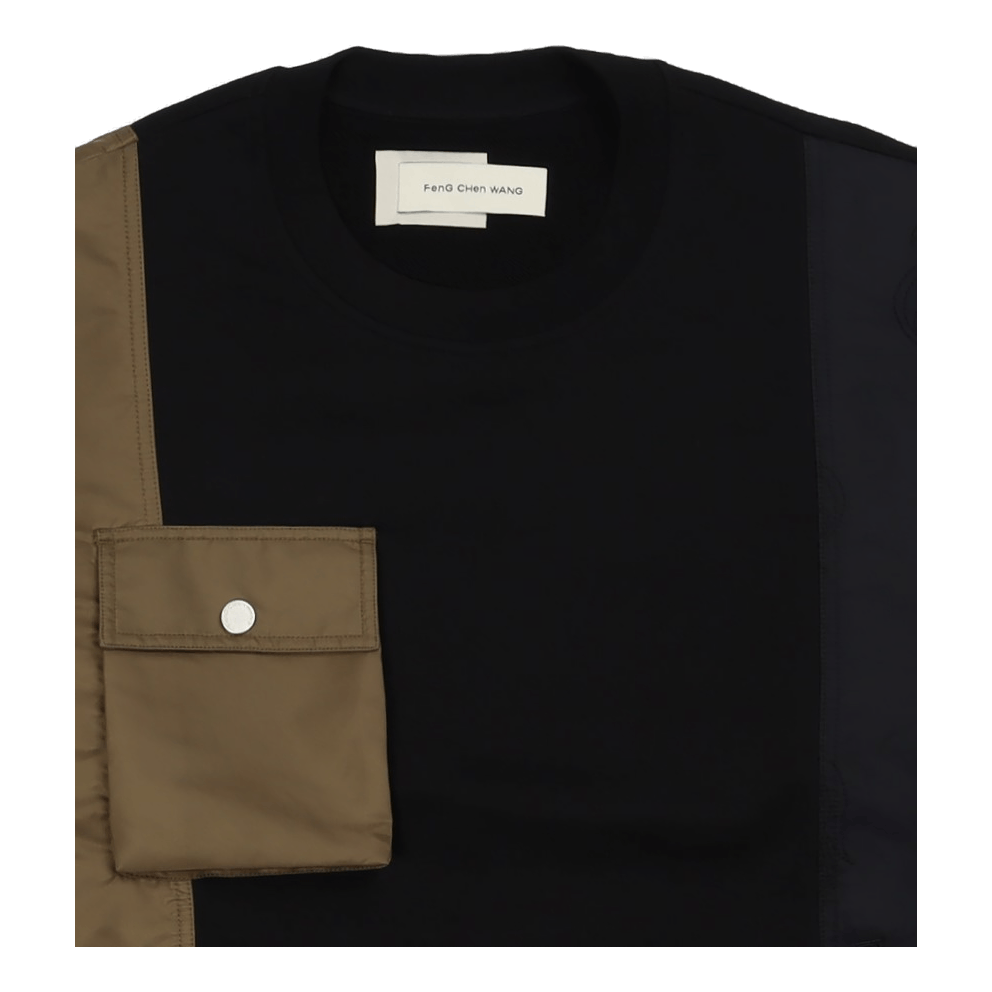 Phoenix Embroidery Sweatshirt Black/kahki