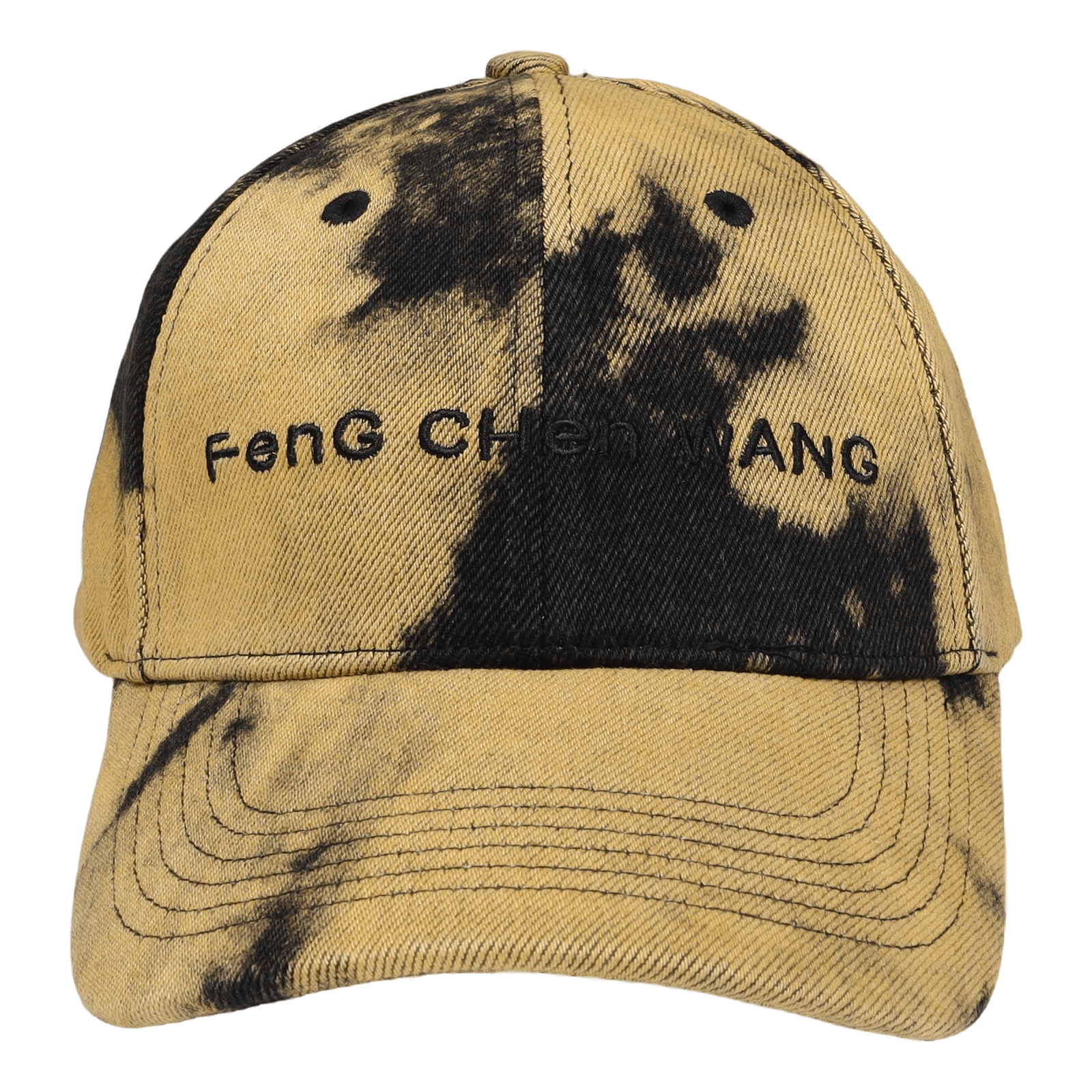 Tie Dye Denim Cap Yellow/black