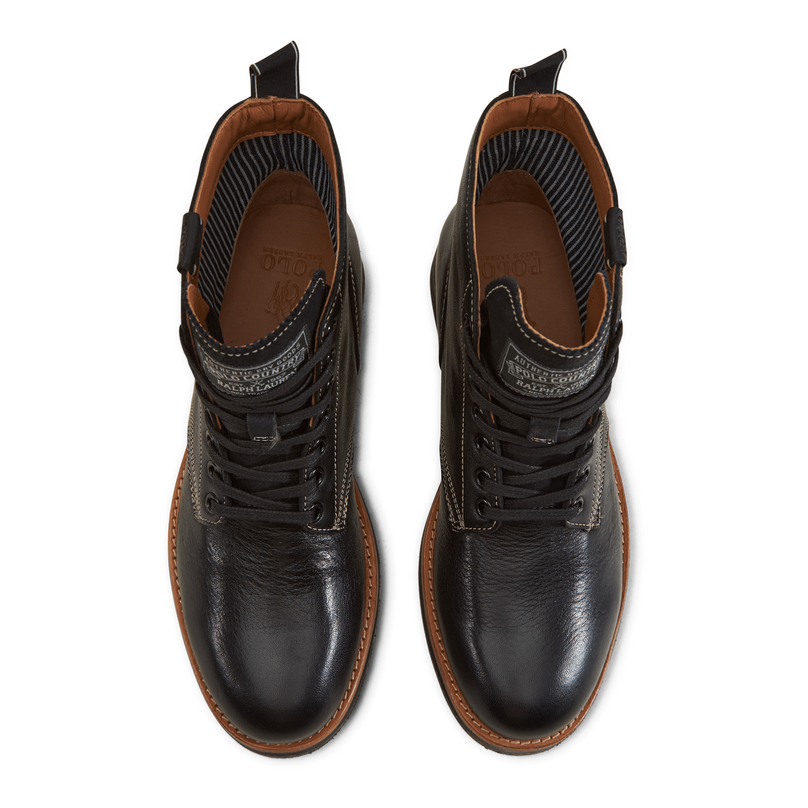 Tumbled Leather Boot Black