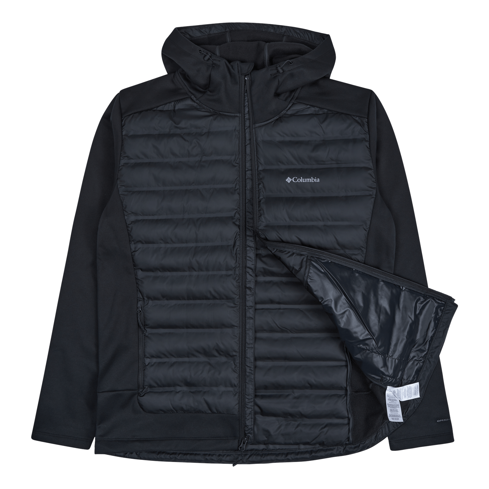 Out-shield™ Insulated Full Zip Shield Hybrid Hoodie-black