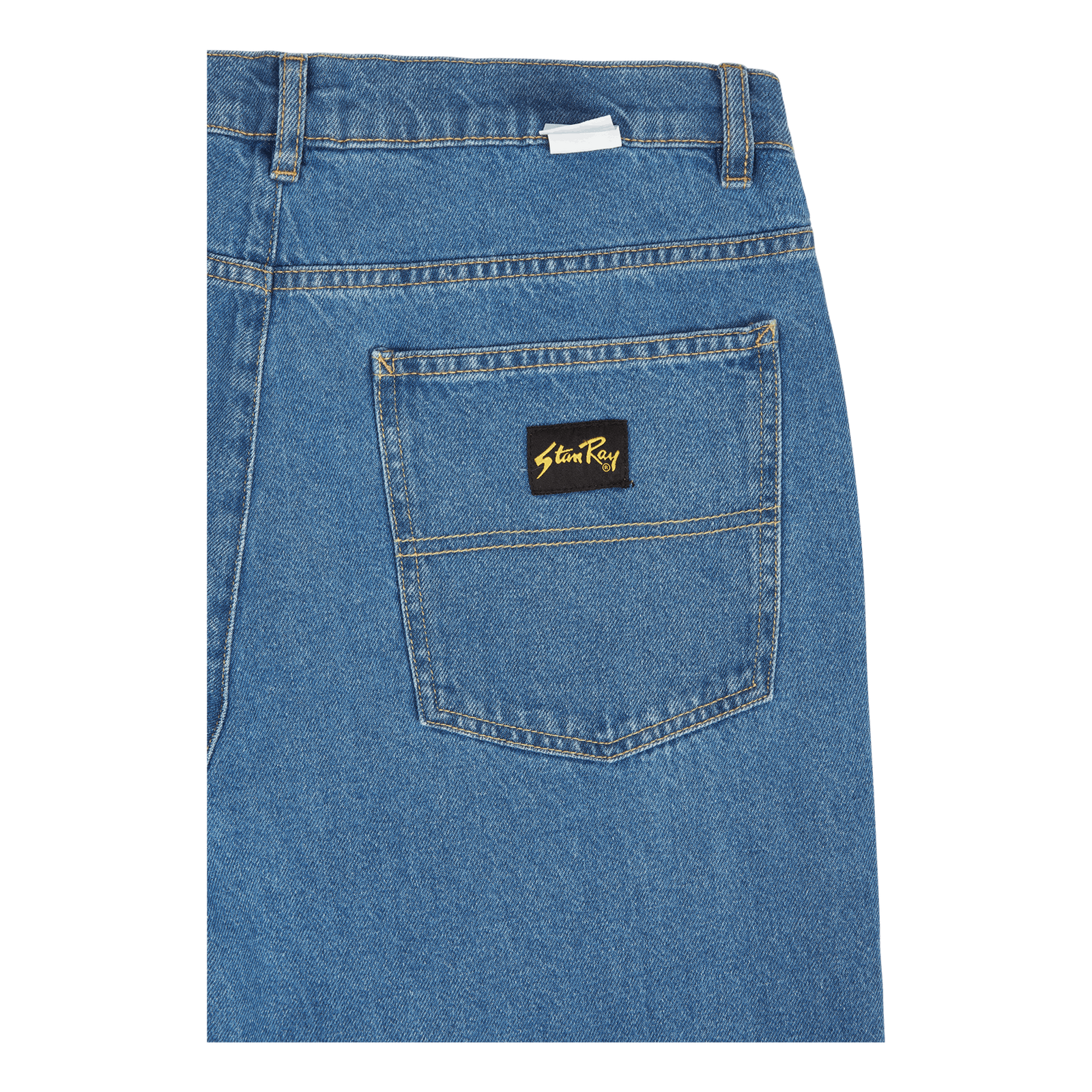 5 Pocket Straight Mid Stonewash Denim