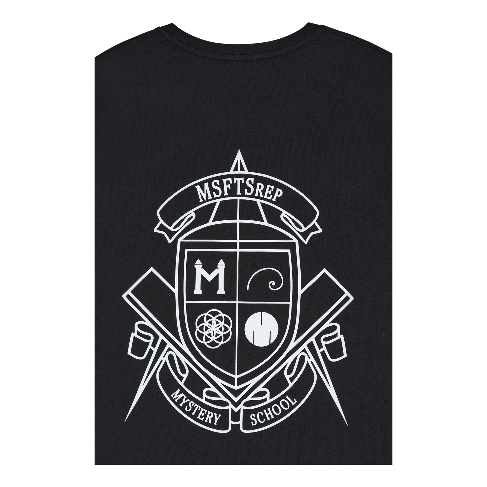 T-shirt Mystery School Crest R Black