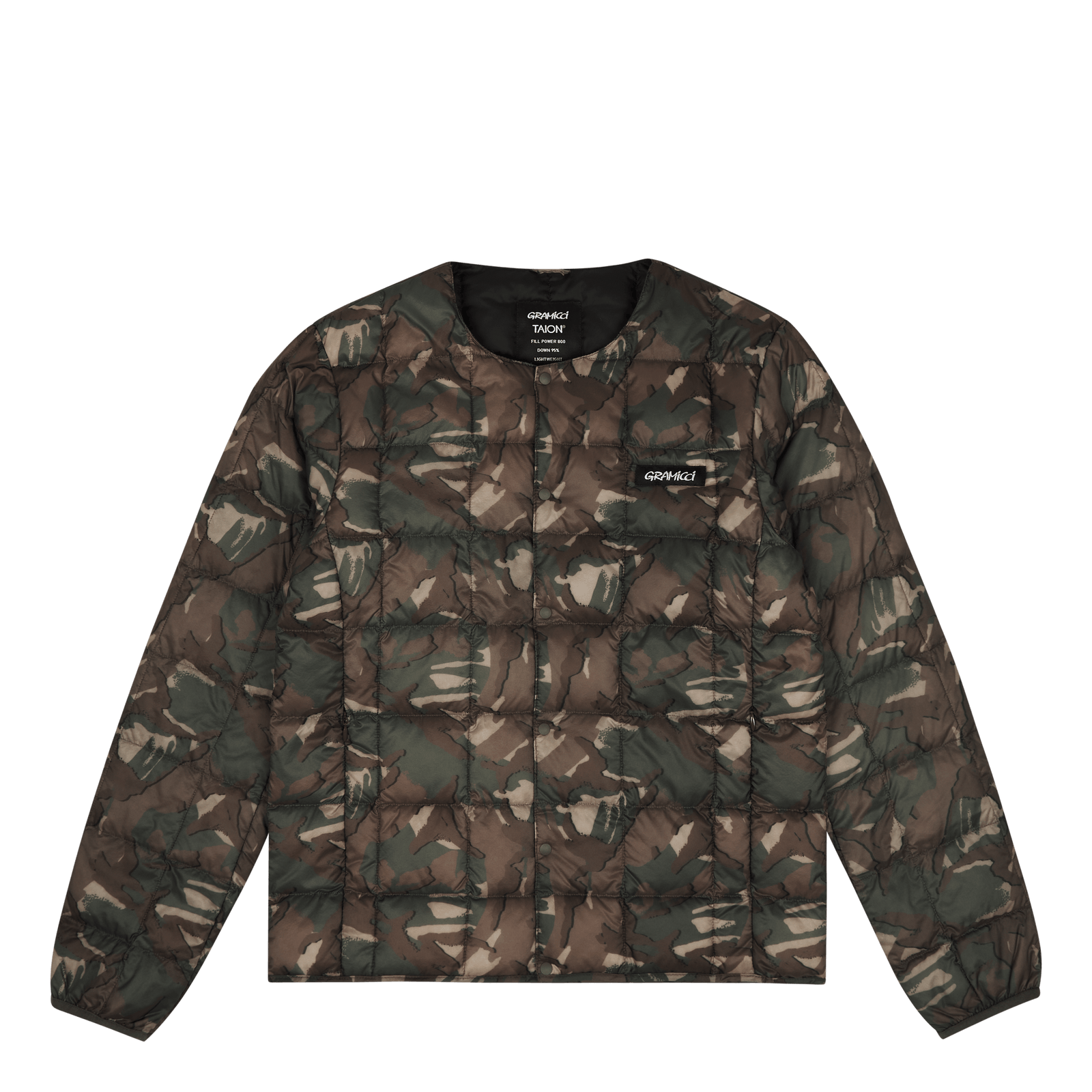 Taion/gramicci Inner Down Jack Camo