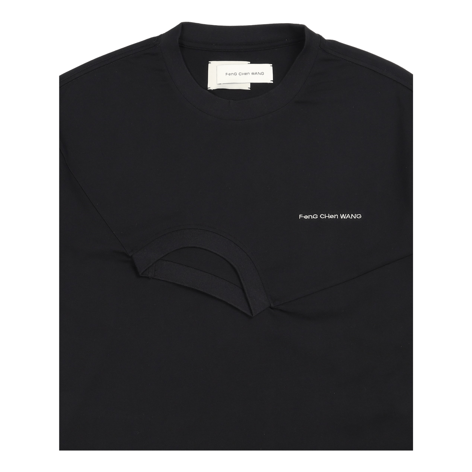 Long Sleeved Double Crew Black