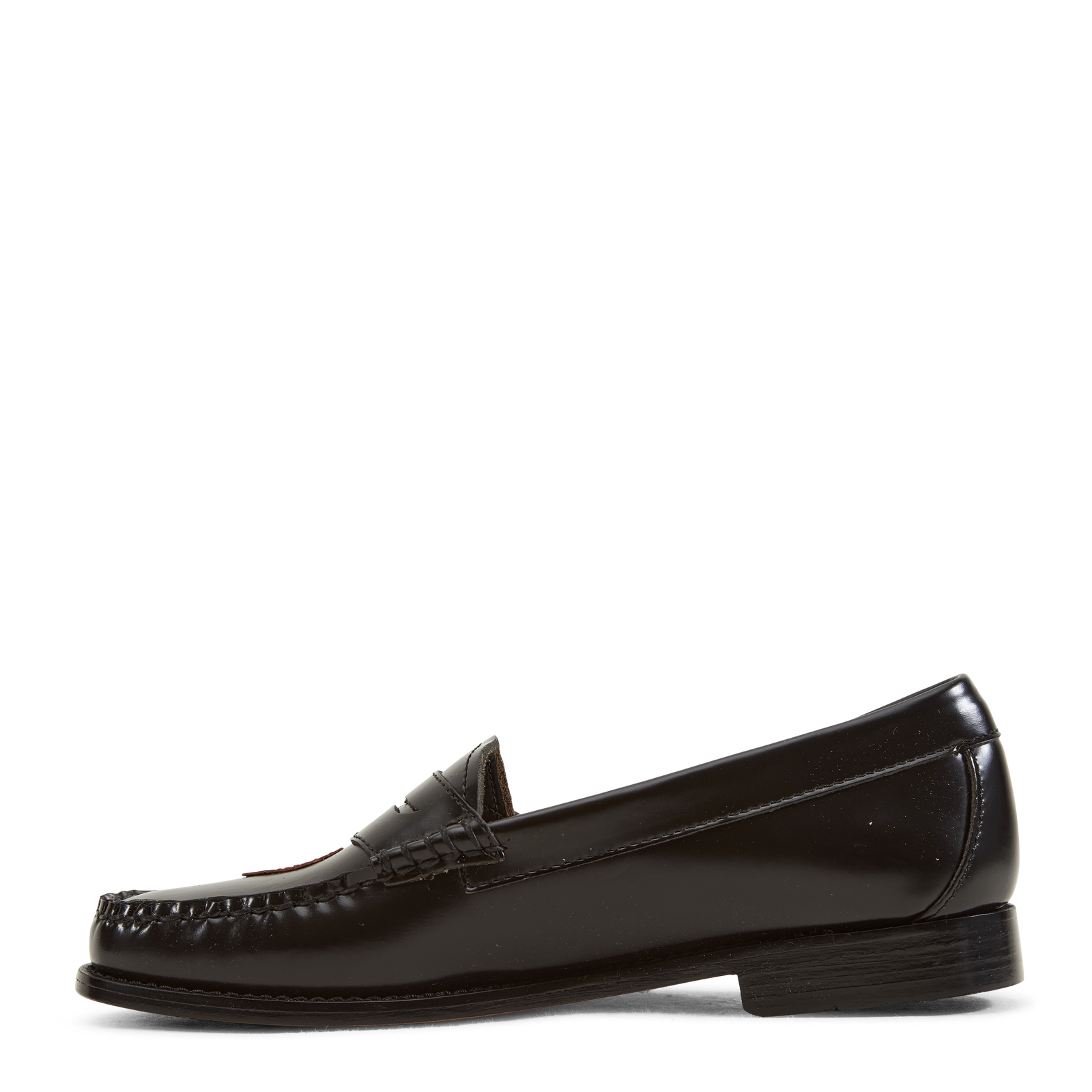 Gh Weejun Wmn Penny Love Black Lthr W/red