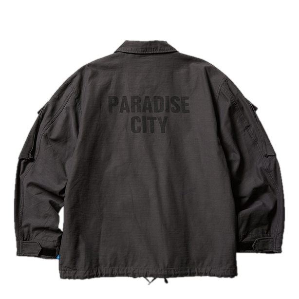 Garmentdyed Tactical Jacket Charcoal