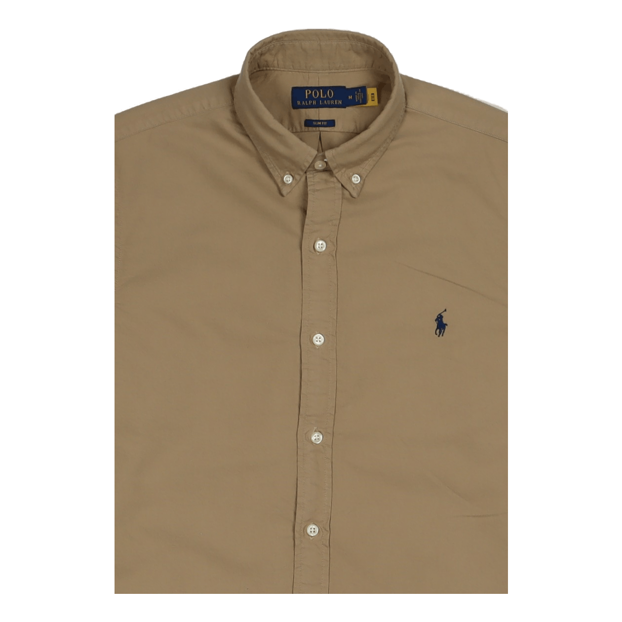 Slim Fit Garment-Dyed Oxford Shirt Surrey Tan