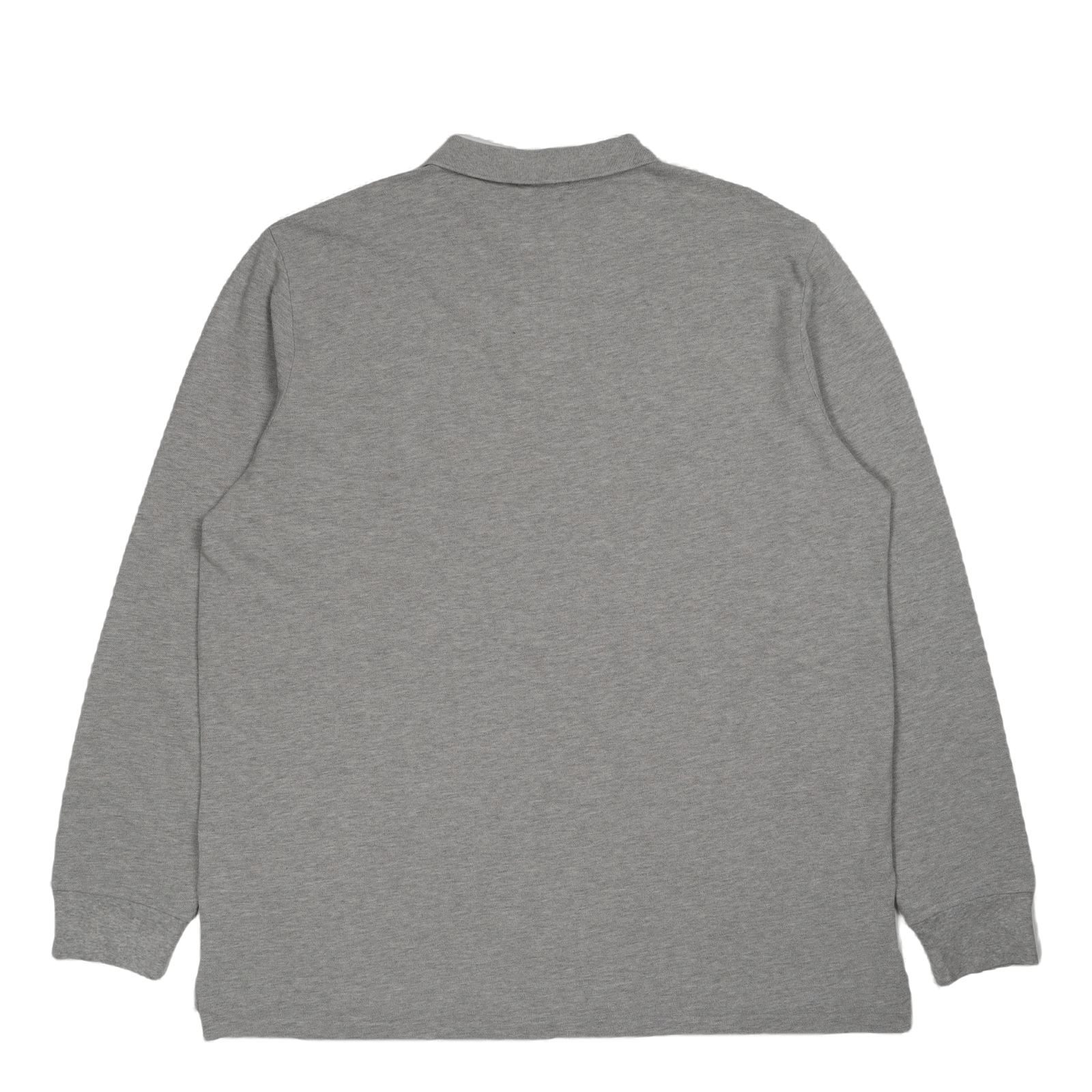 Custom Slim Fit Mesh Polo Shirt Grå