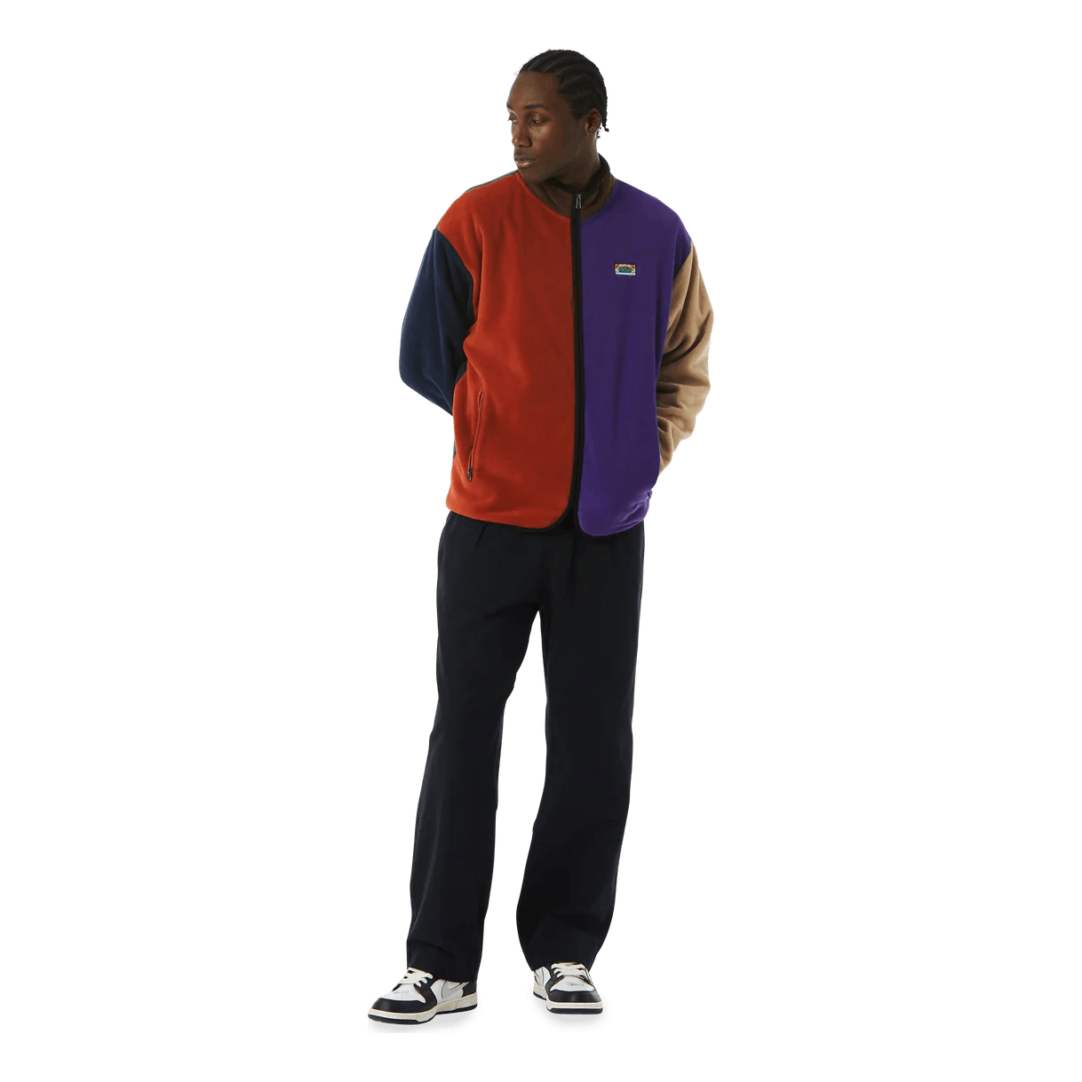 New Day Color Block Tech Fleec Emerald