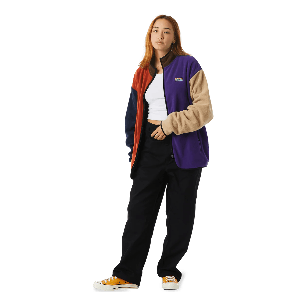 New Day Color Block Tech Fleec Emerald