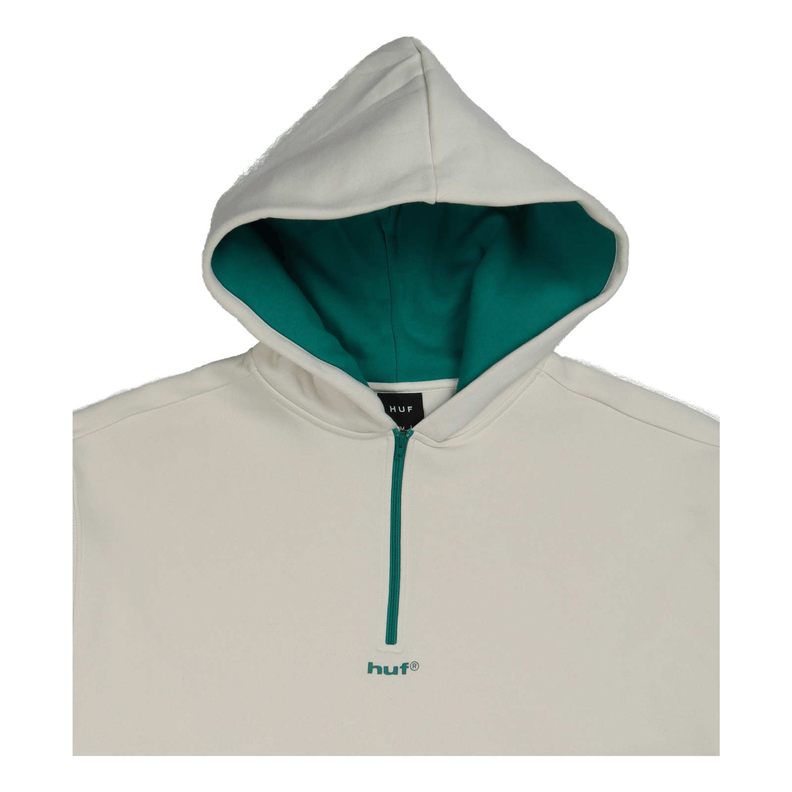 Surface 1/4 Zip Hooded Fleece Cream