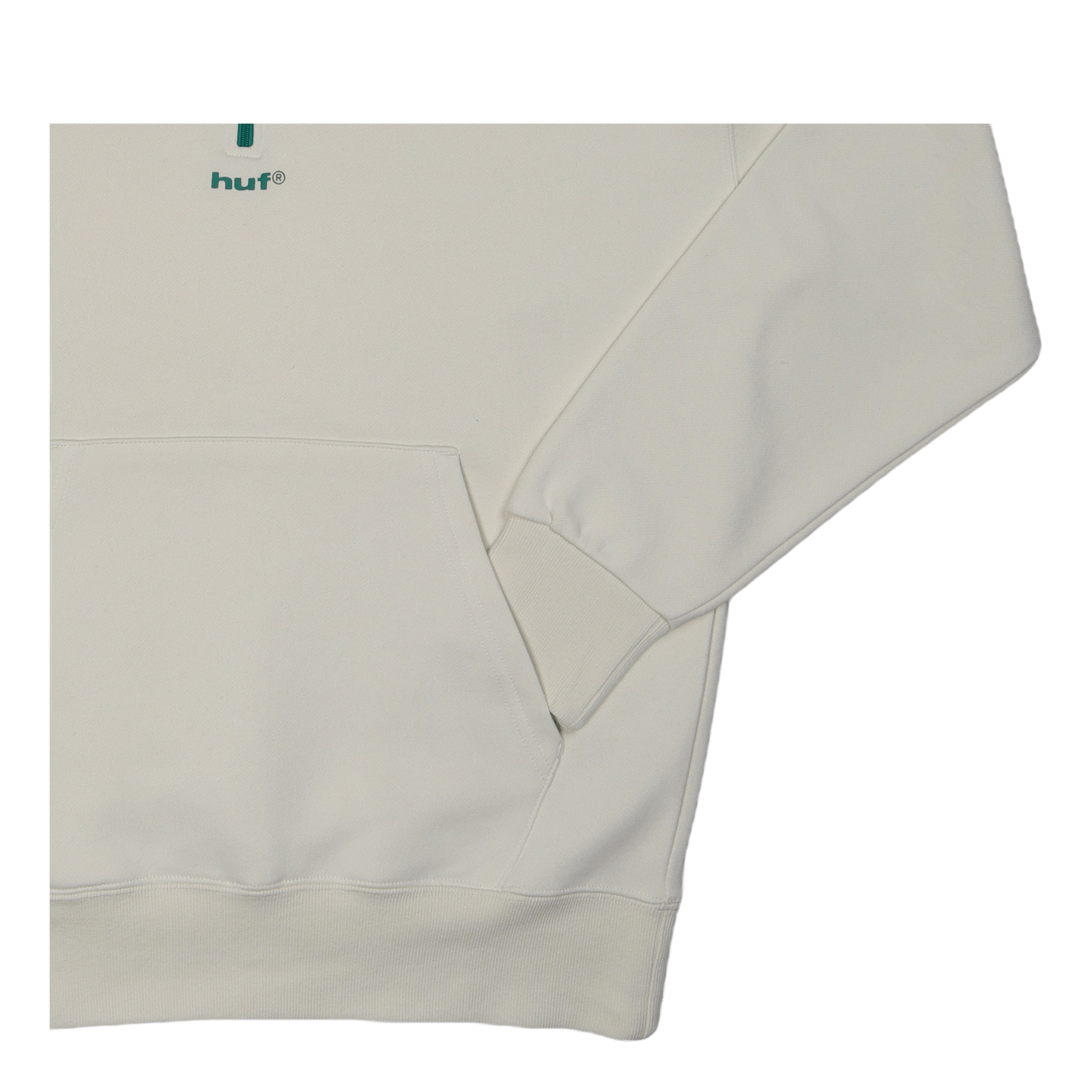 Surface 1/4 Zip Hooded Fleece Cream