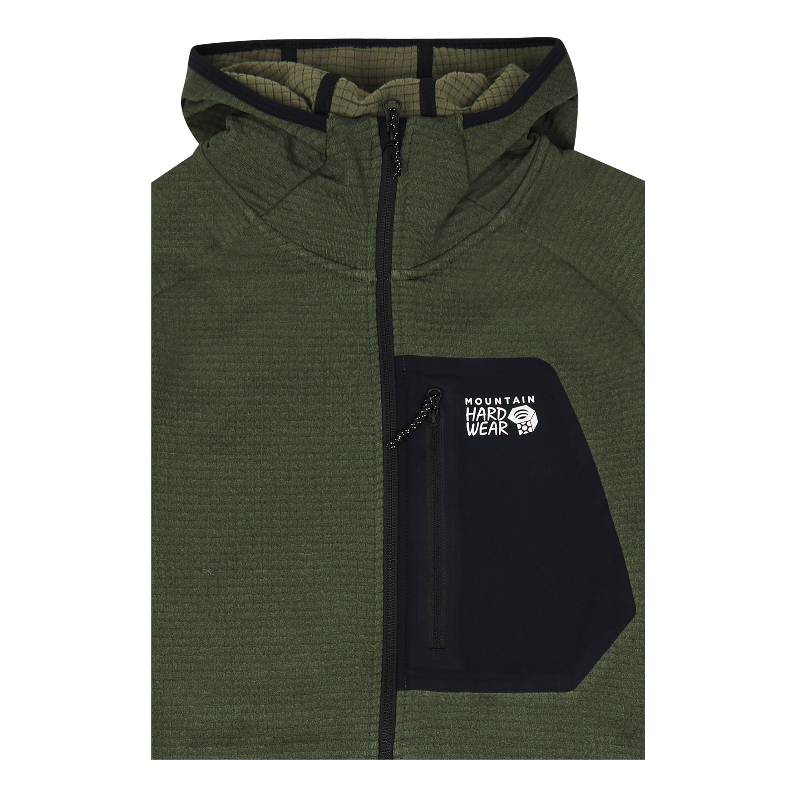Polartec® Power Grid™ Full Zip Surplus Green Heather