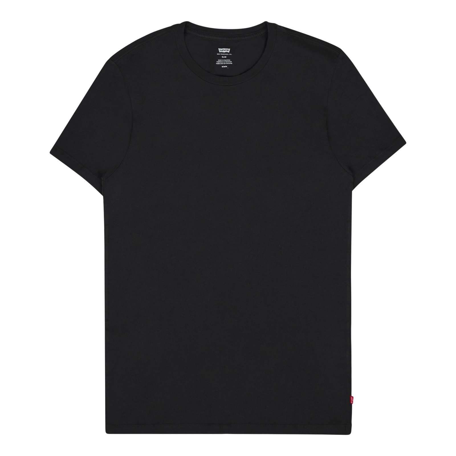 Slim 2pk Crewneck 1 Two-pack Tee Black + Black