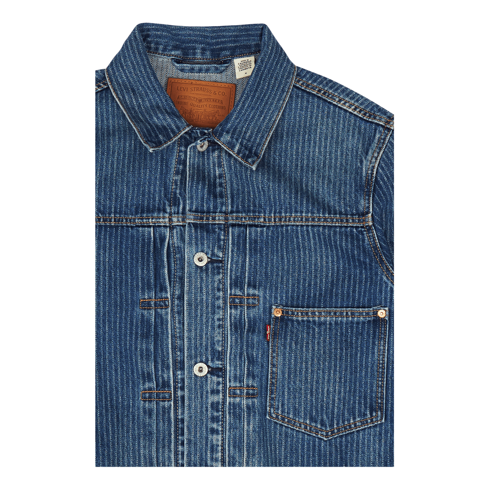 Type I Trucker Z7763 Indigo Pattern