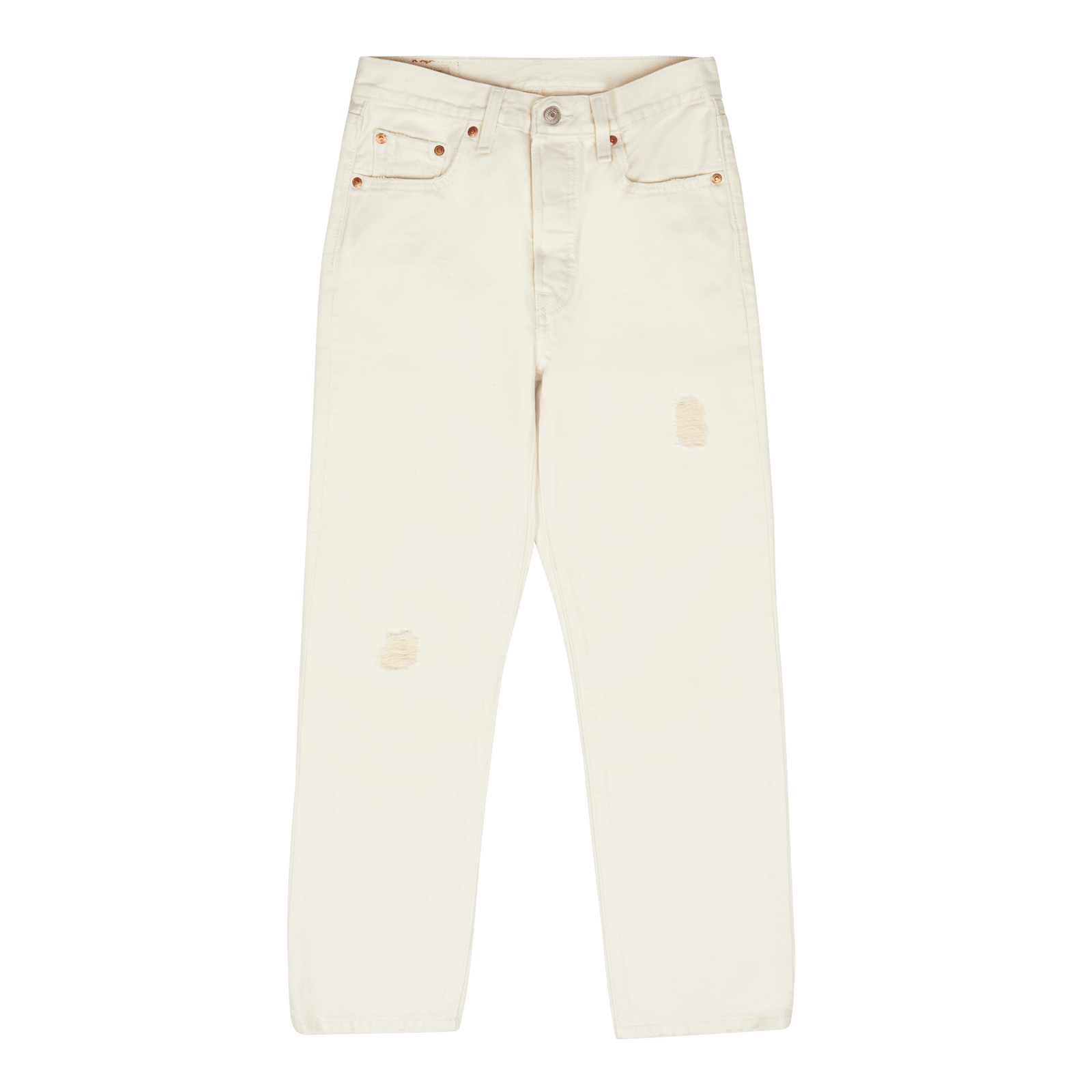 501 Crop Z7309 White Destructed