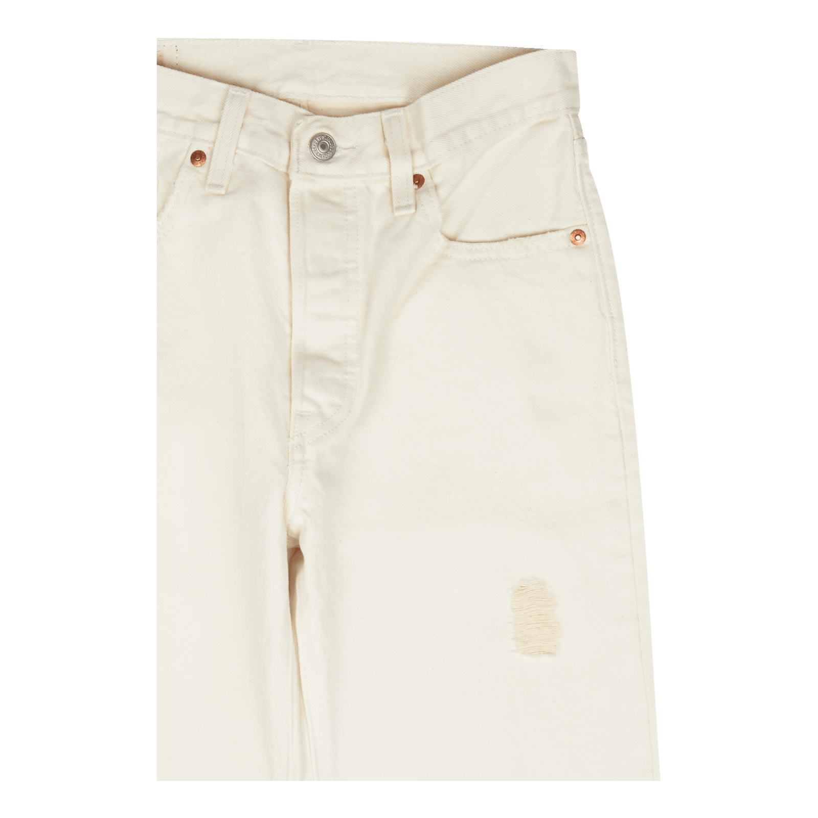 501 Crop Z7309 White Destructed