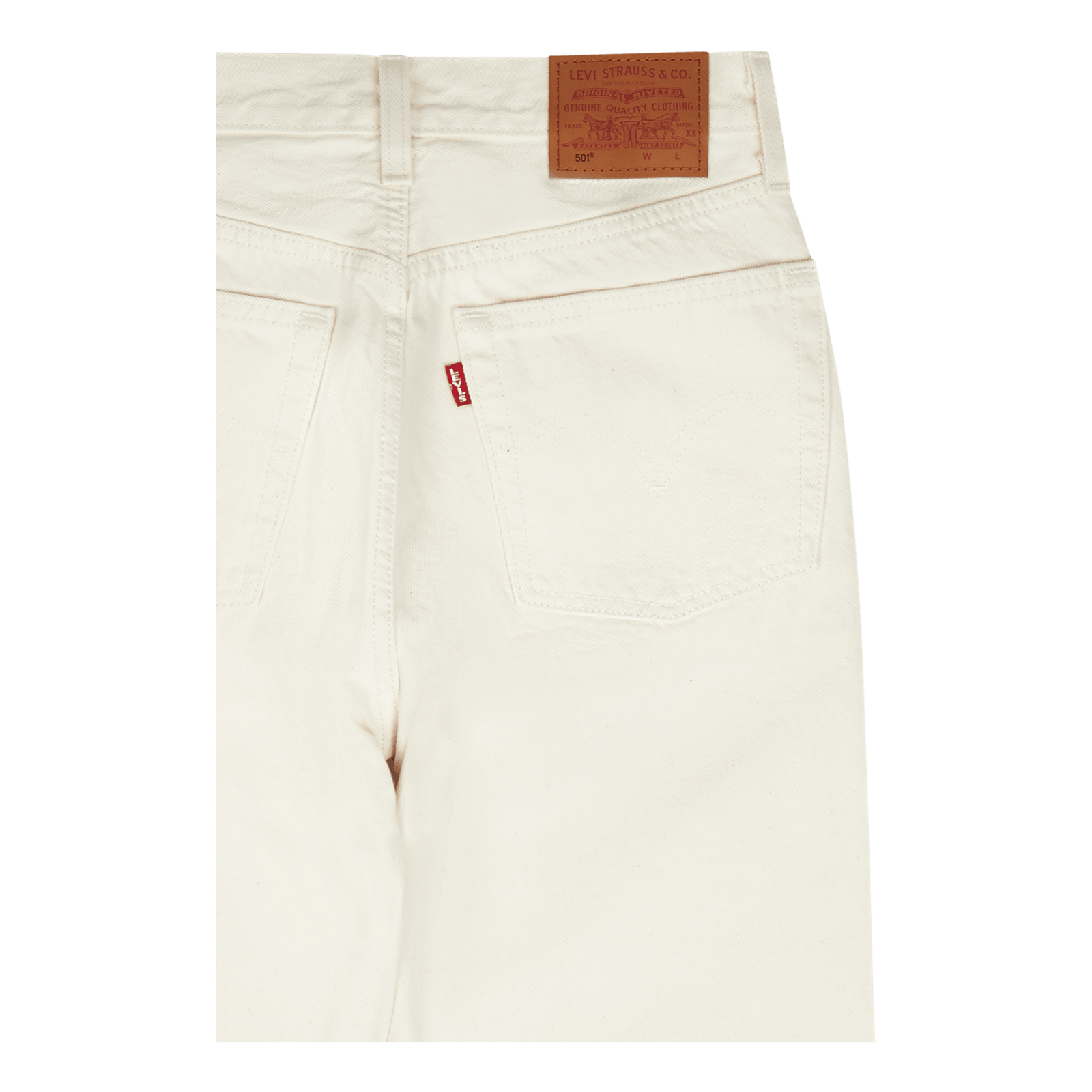 501 Crop Z7309 White Destructed