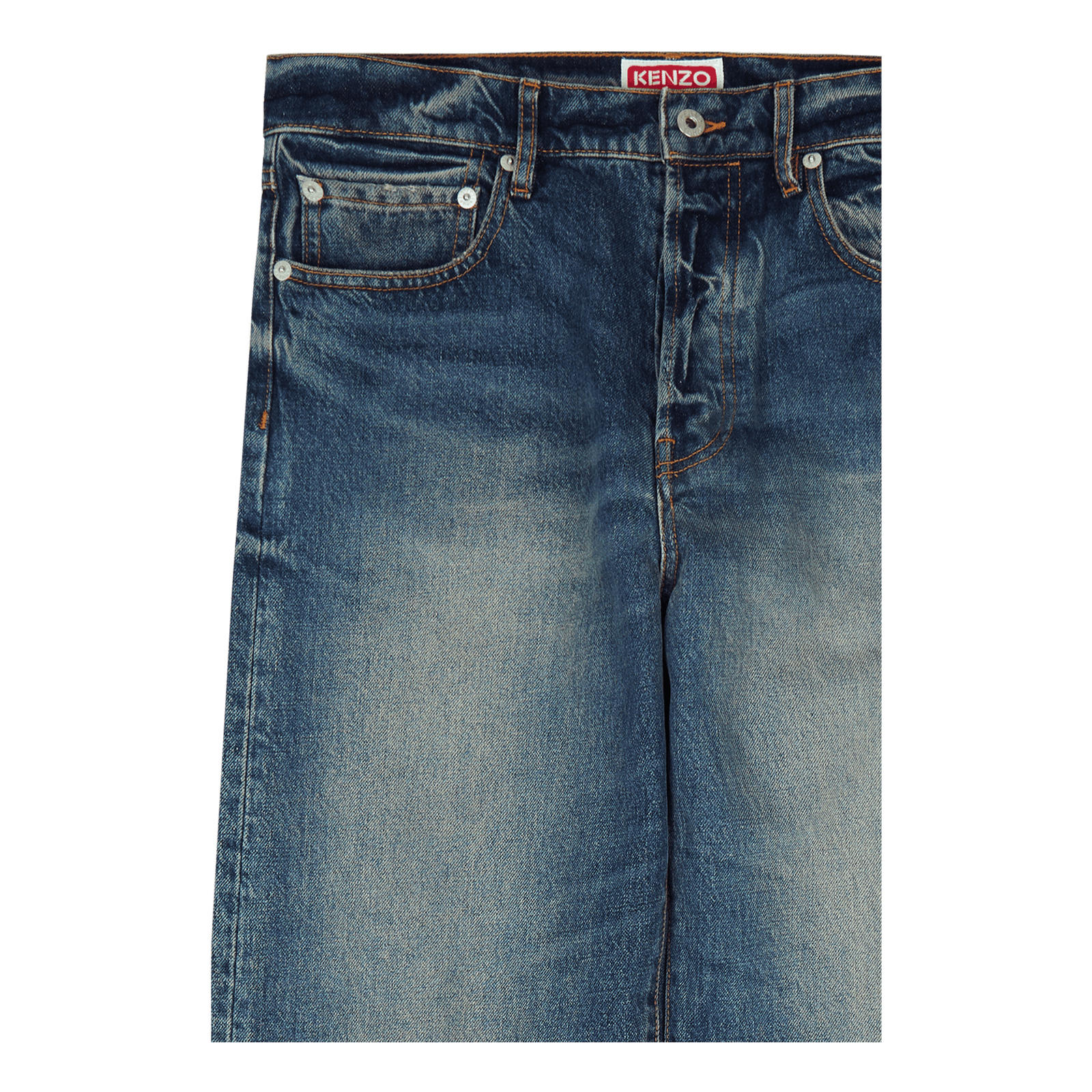 Denim Pants Medium Stone Blue Denim