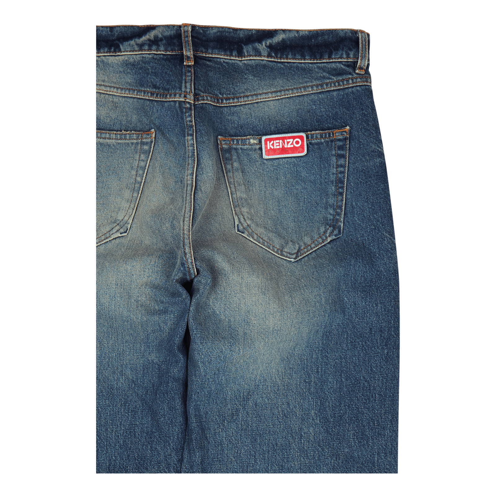 Denim Pants Medium Stone Blue Denim