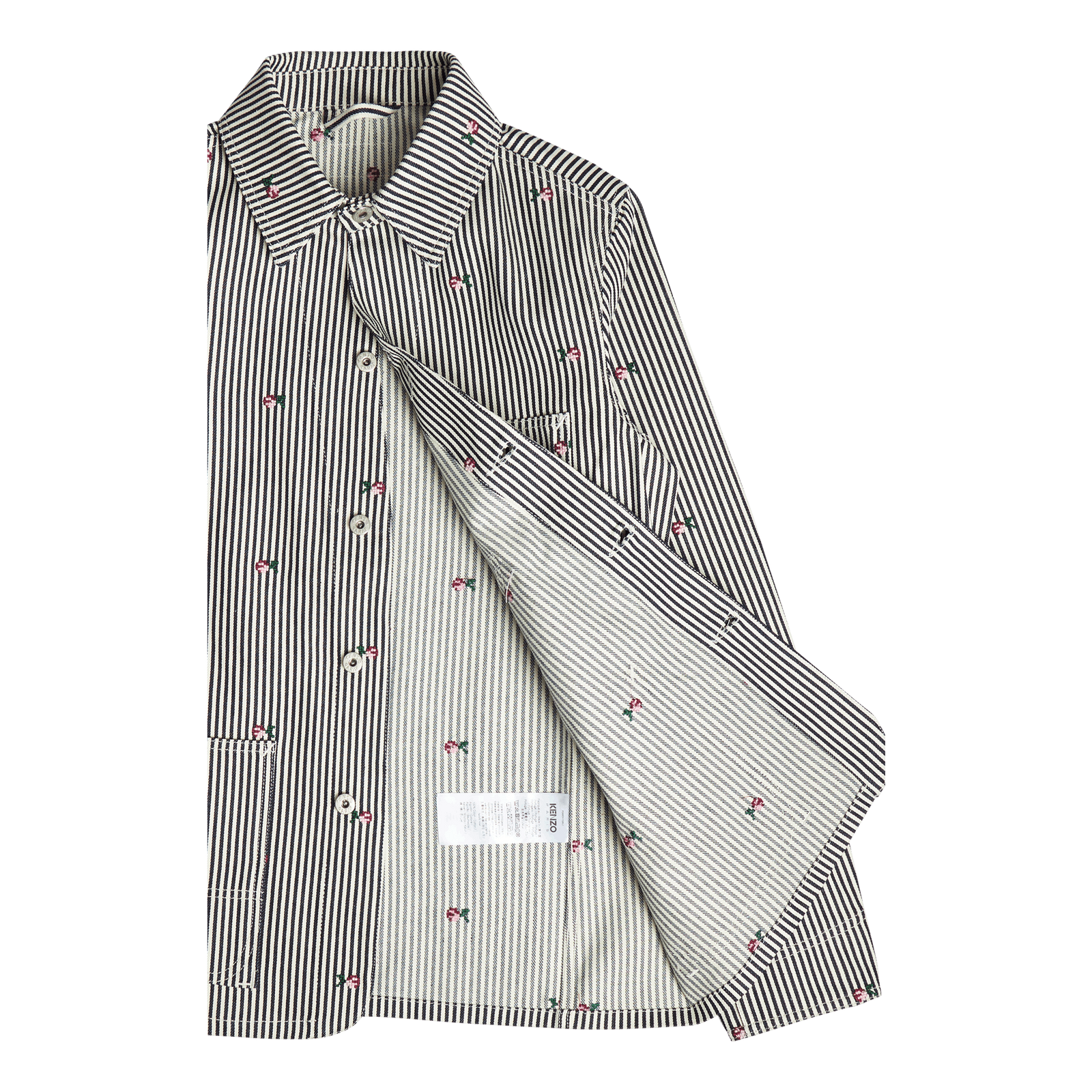 Denim Jacket Kenzo Pixel Rinse Blue Denim