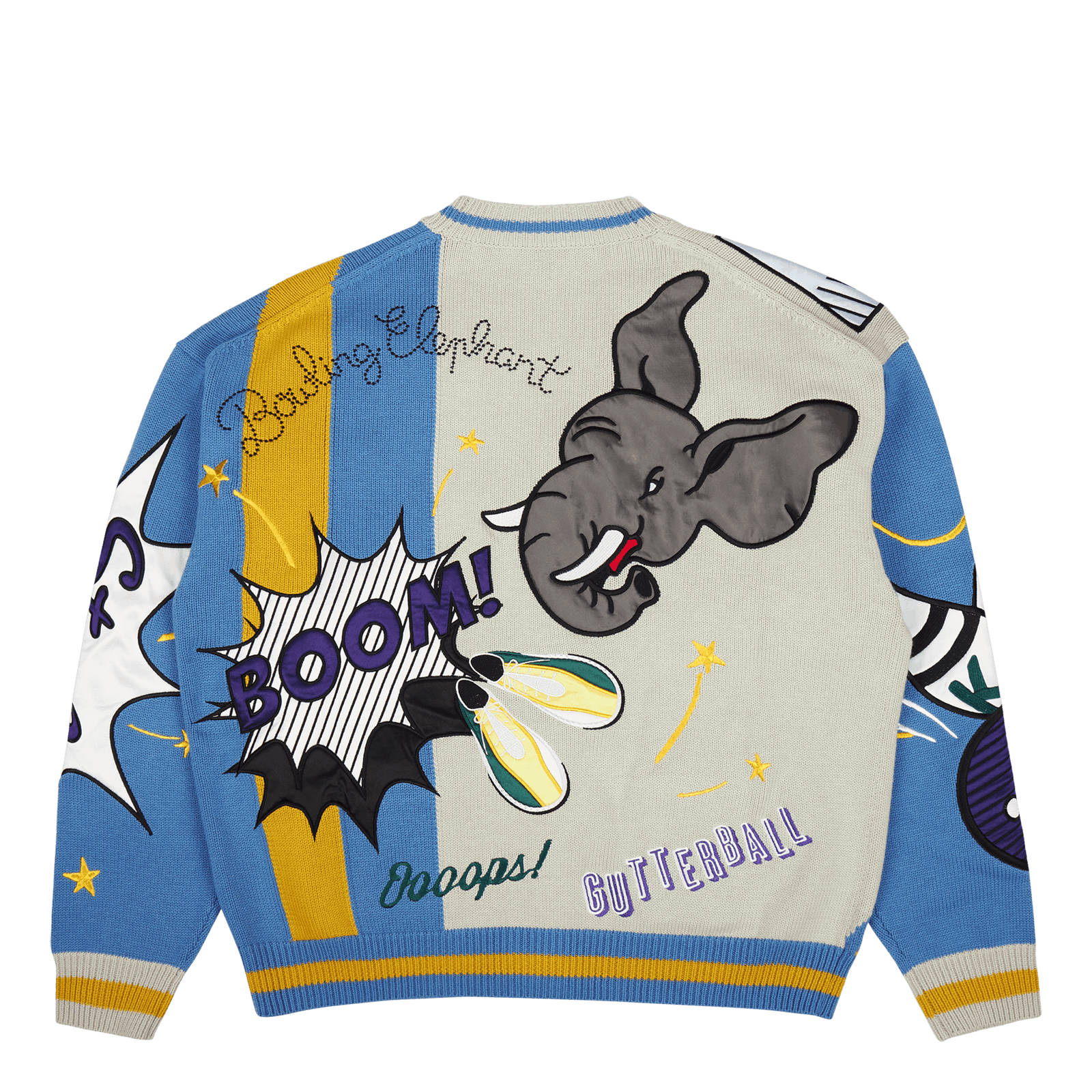 Cardigan Bowling Elephant Cyan