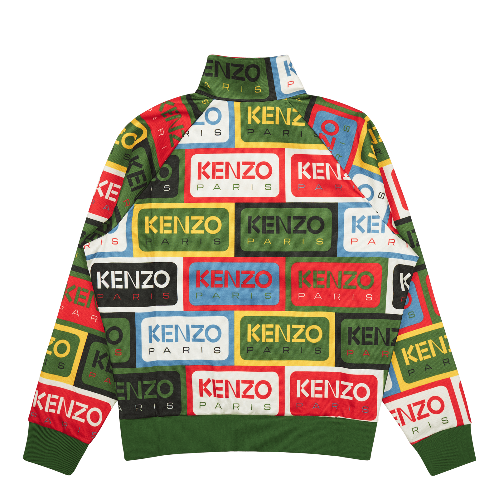 Zip Up Sweatshirt Kenzo Label Multicolor