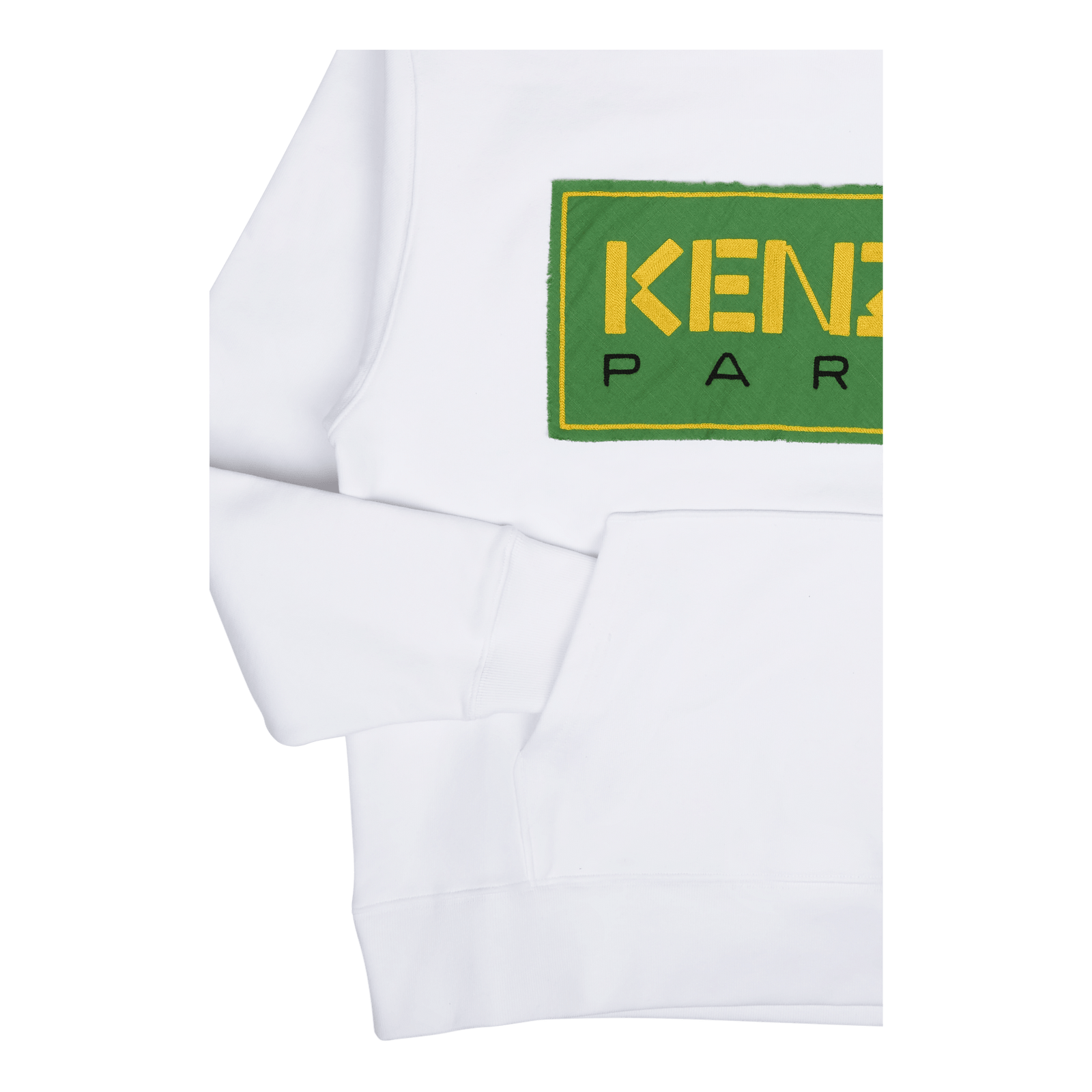 Hoodie Tricolor Kenzo Paris White