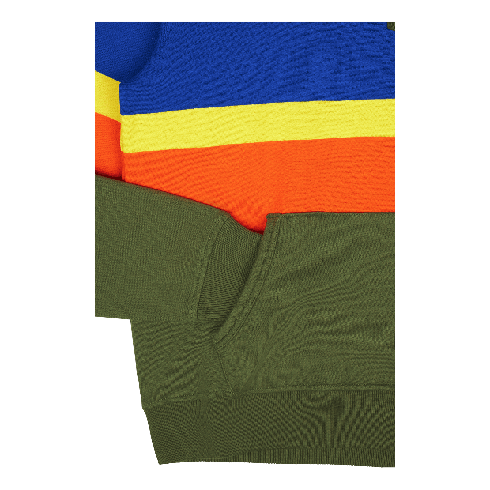 Striped Fleece Hoodie