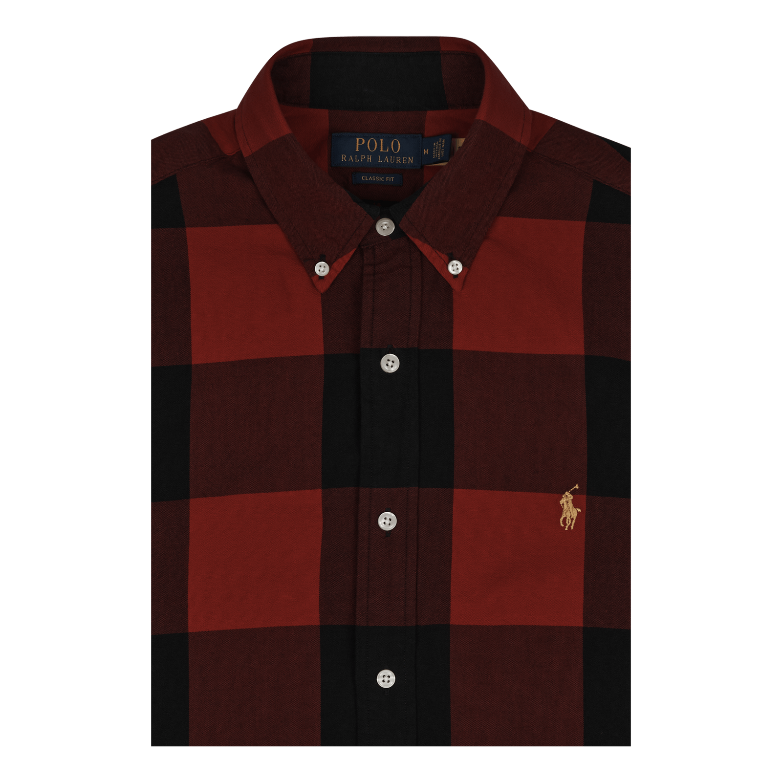 Classic Fit Oxford Shirt Red/Black