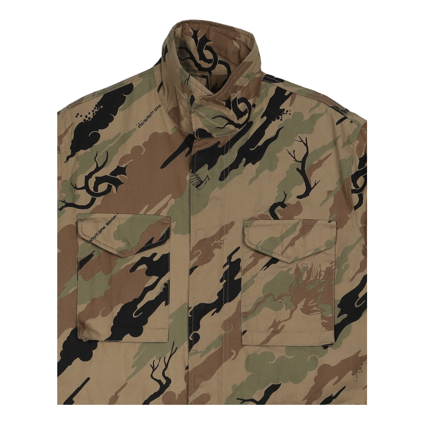 Camo Modified M65 Jacket Cotto Woodland