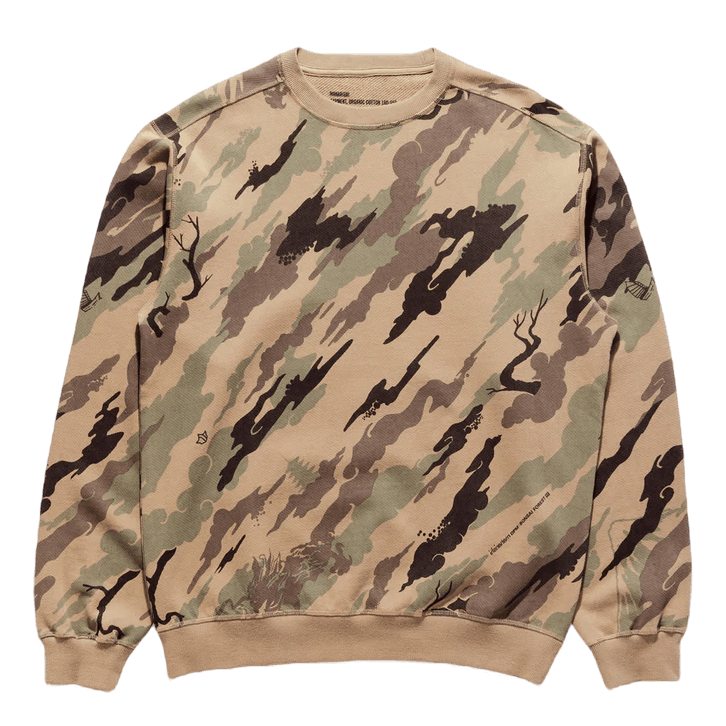 Organic Camo Crew Sweat Organi Woodland