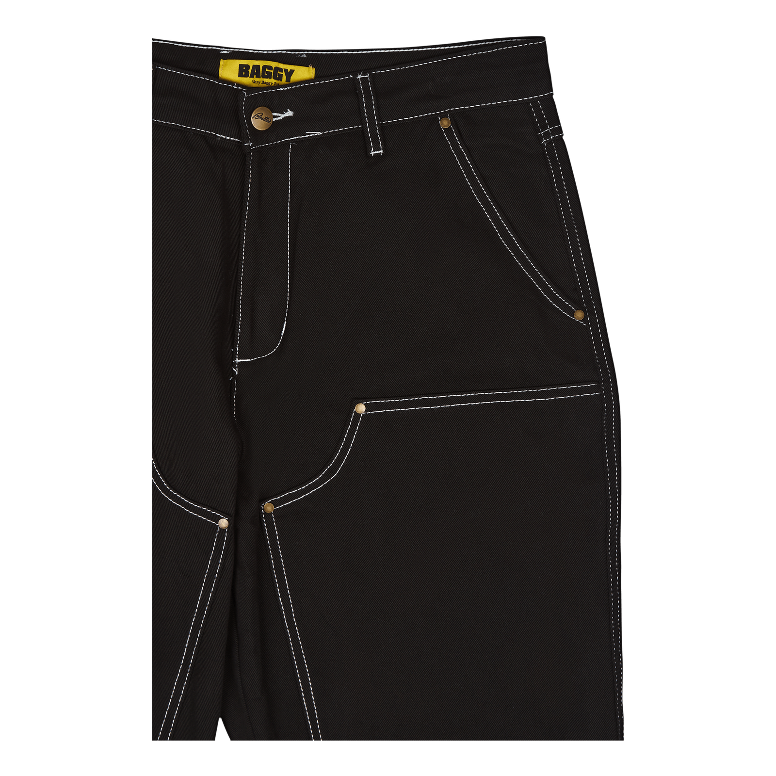 Double Knee Pants Black