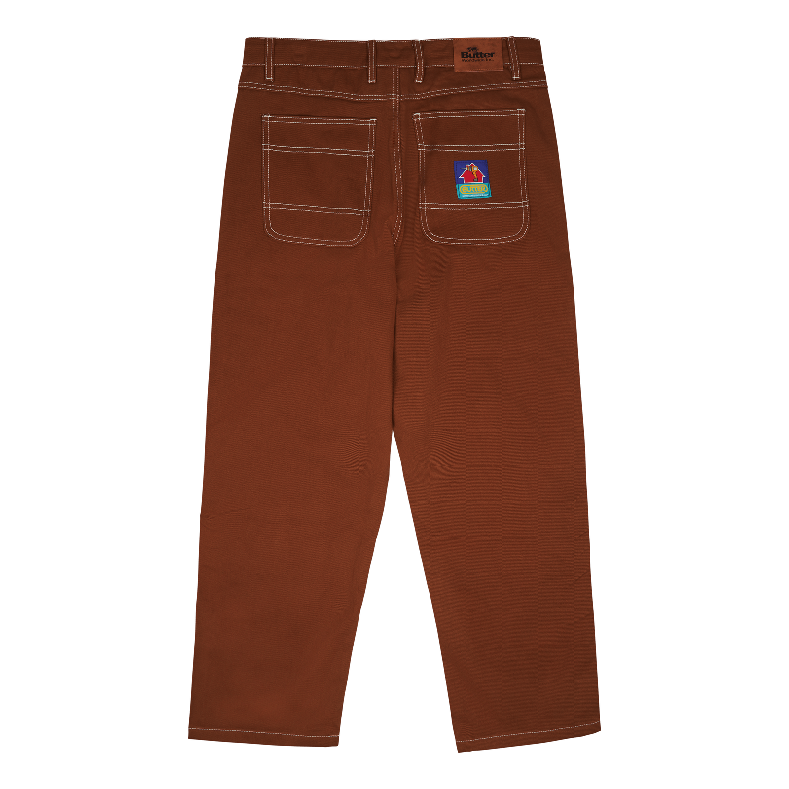 Double Knee Pants Brown