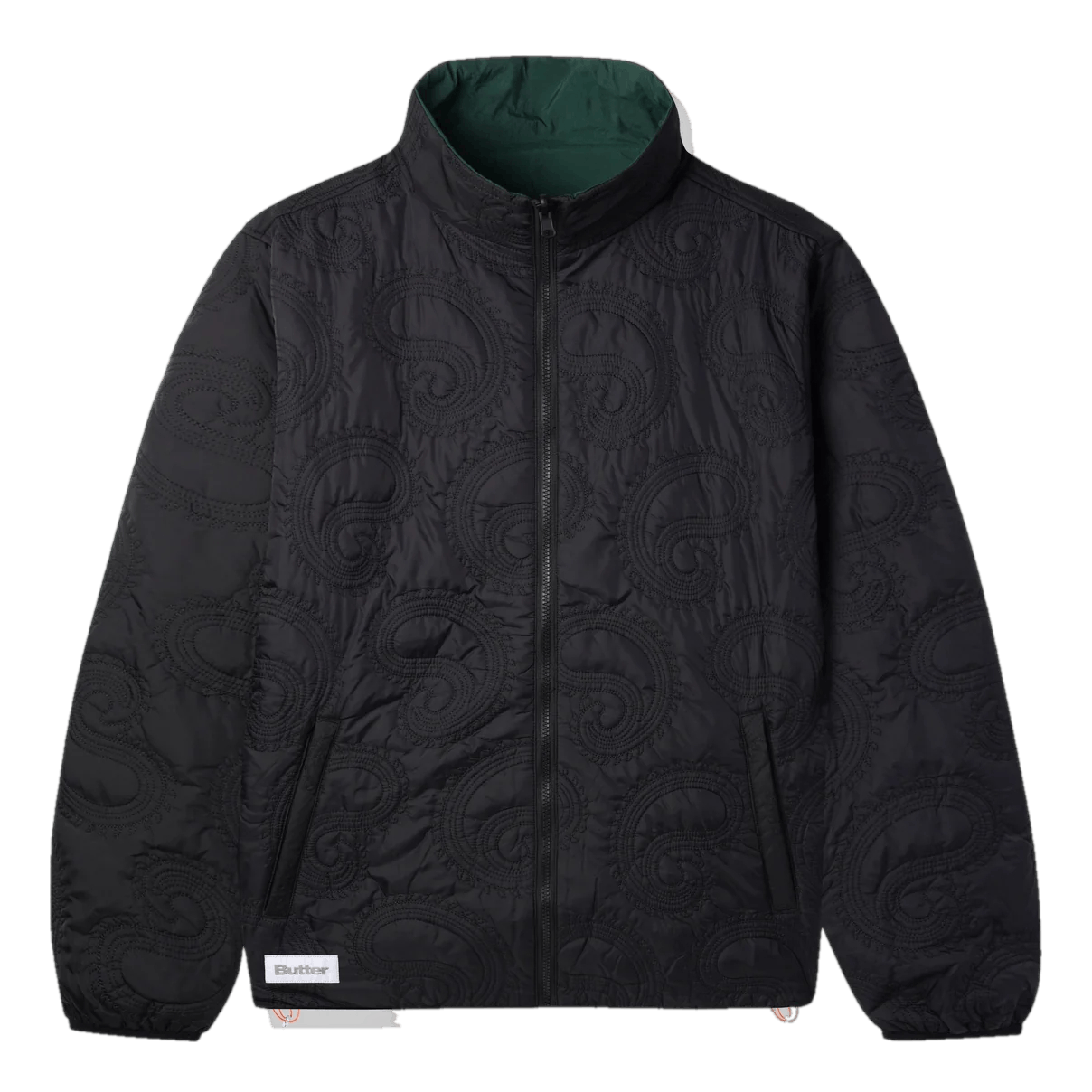 Paisley Reversible Puffer Jack Black