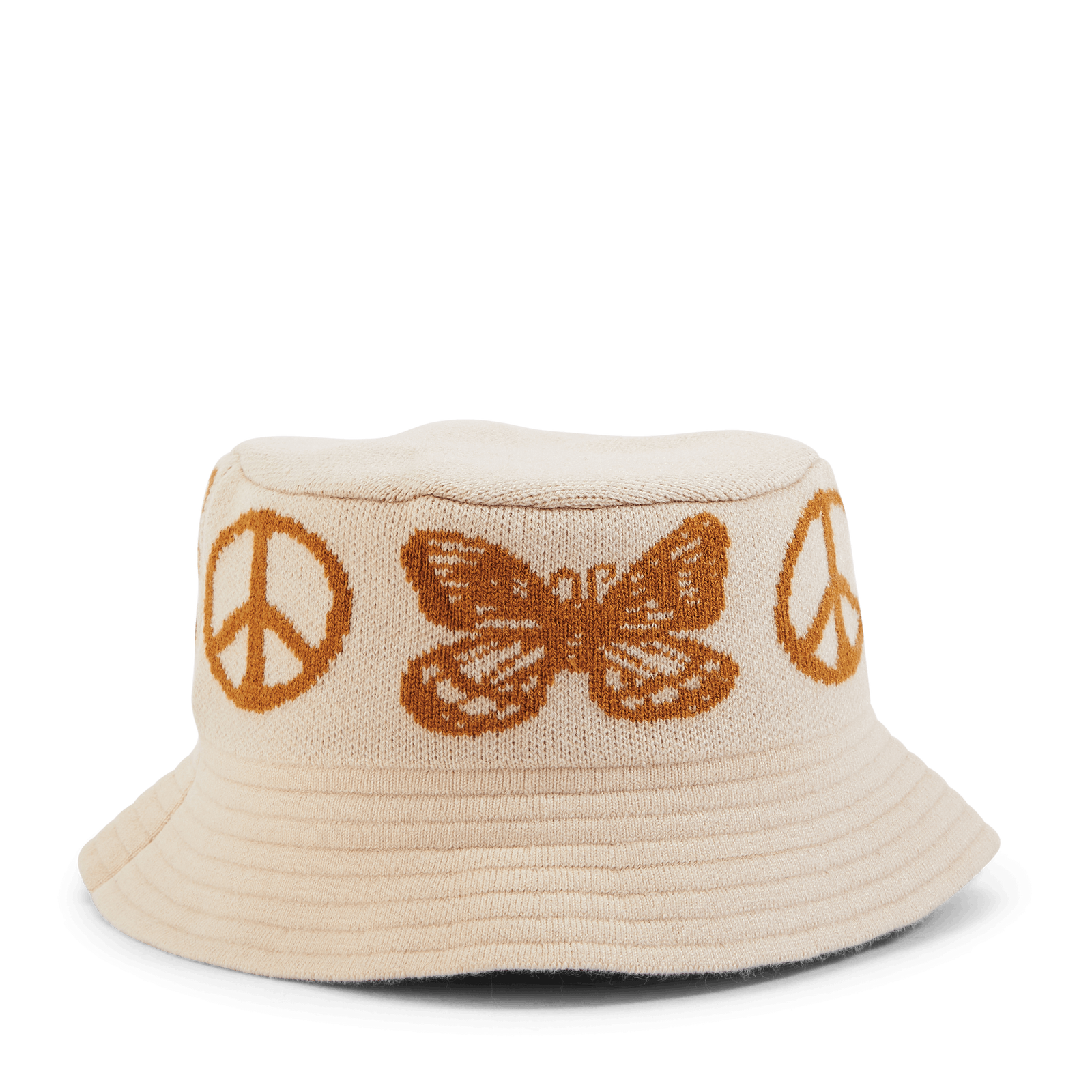 Tour Knit Bucket Hat Cream