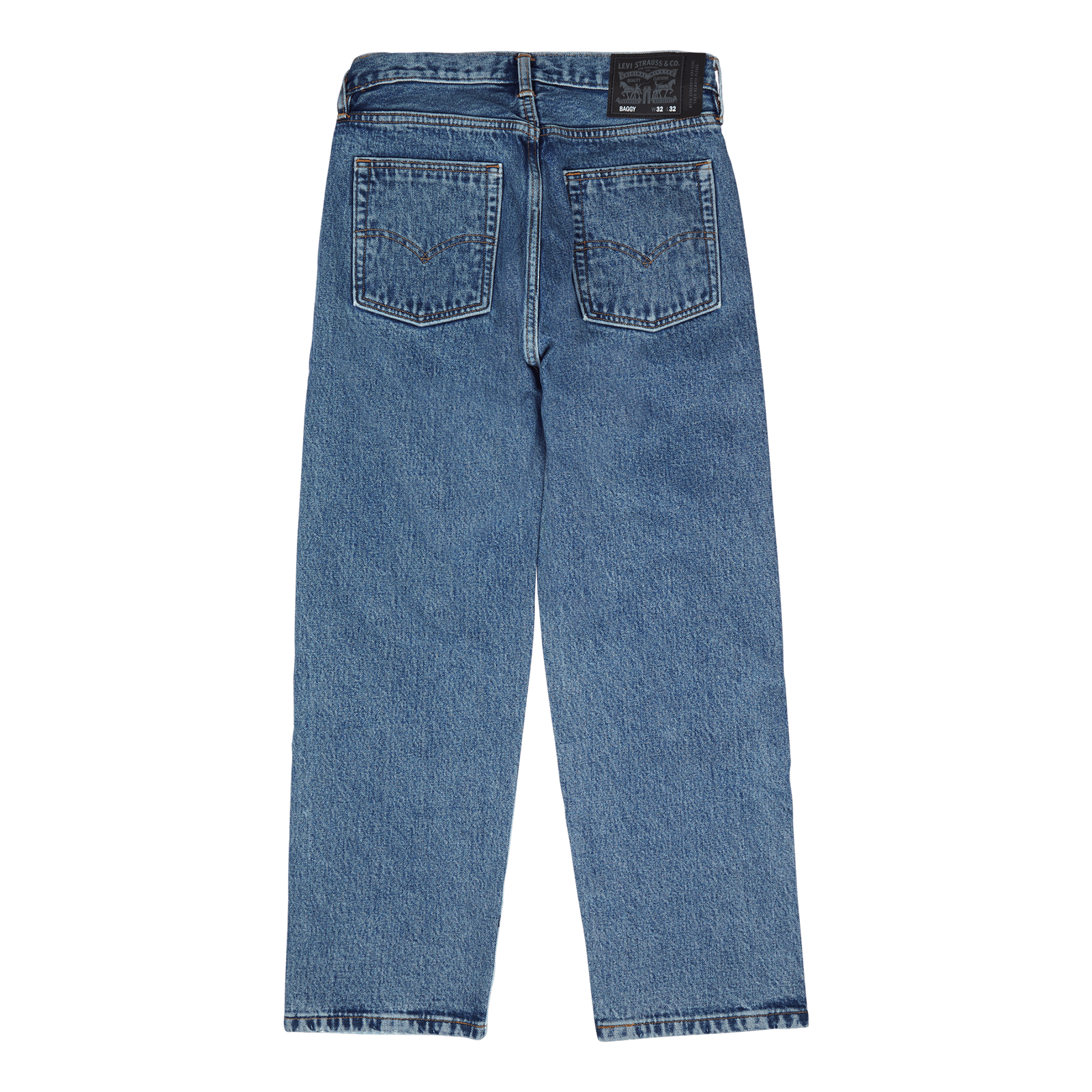 Skate Baggy 5 Pocket New Med Indigo - Flat Finish