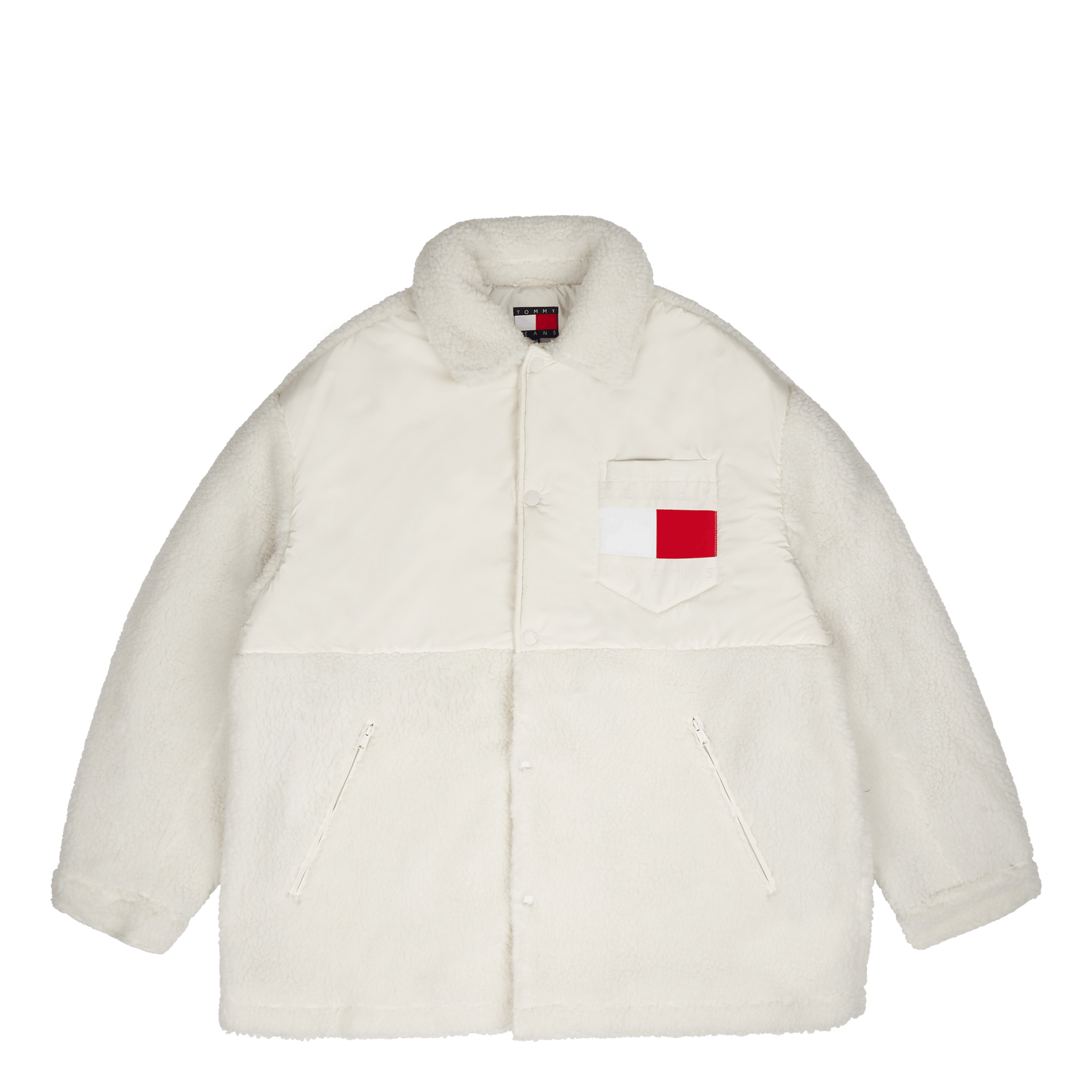 Tjcu Teddy Mix Coach Jacket Beige