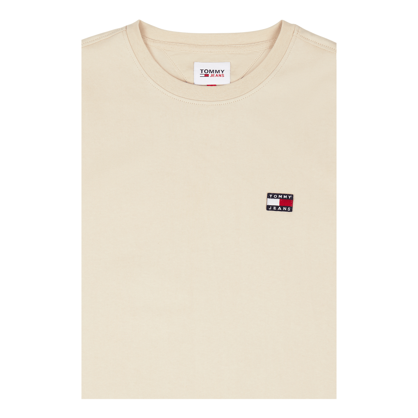 Tjm Clsc Tommy Xs Badge Tee Beige
