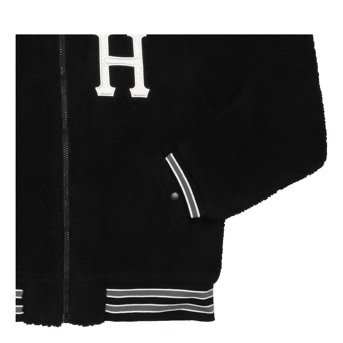 Sherpa Varsity Jacket Black