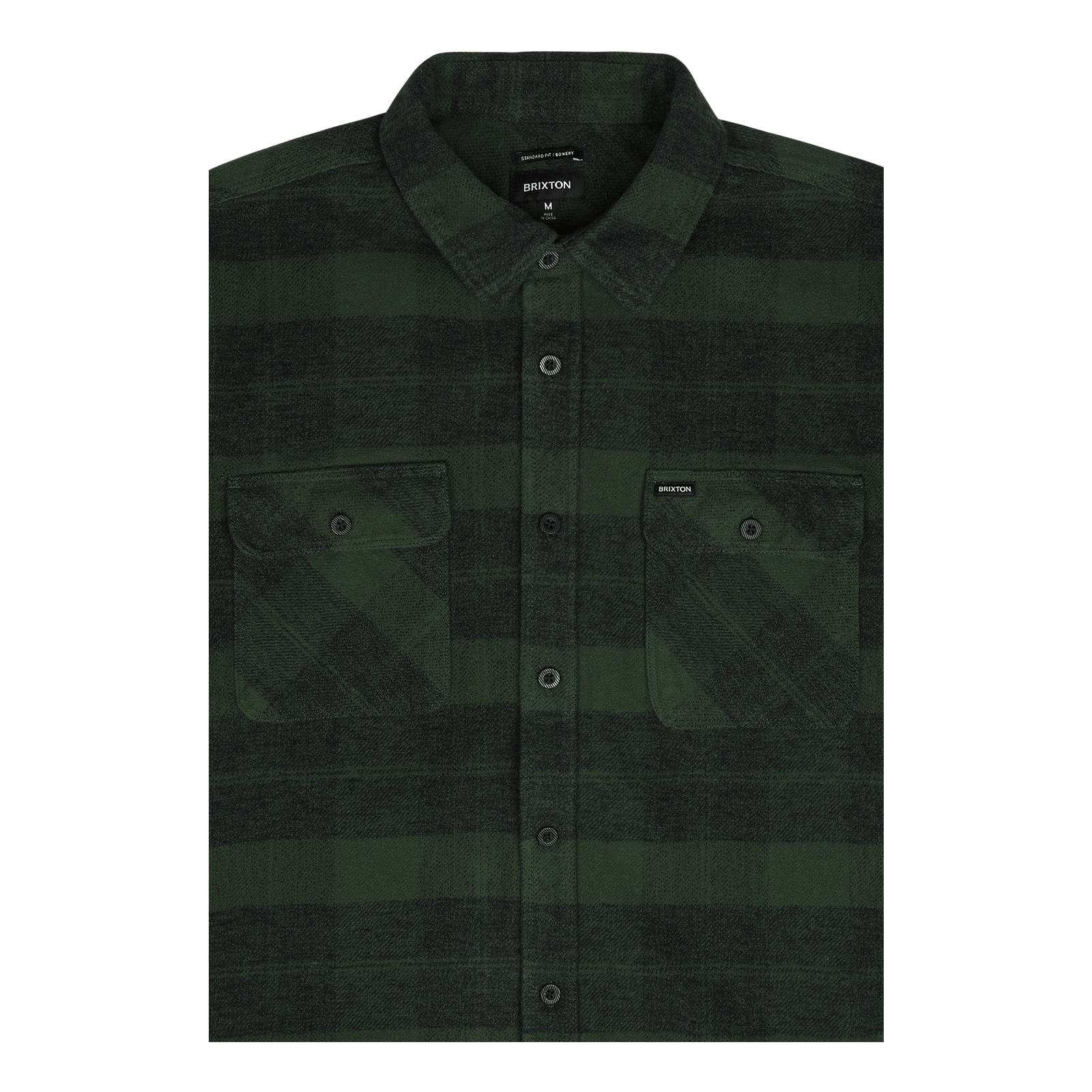 Bowery Heavyweight L/s Flannel Forest Green