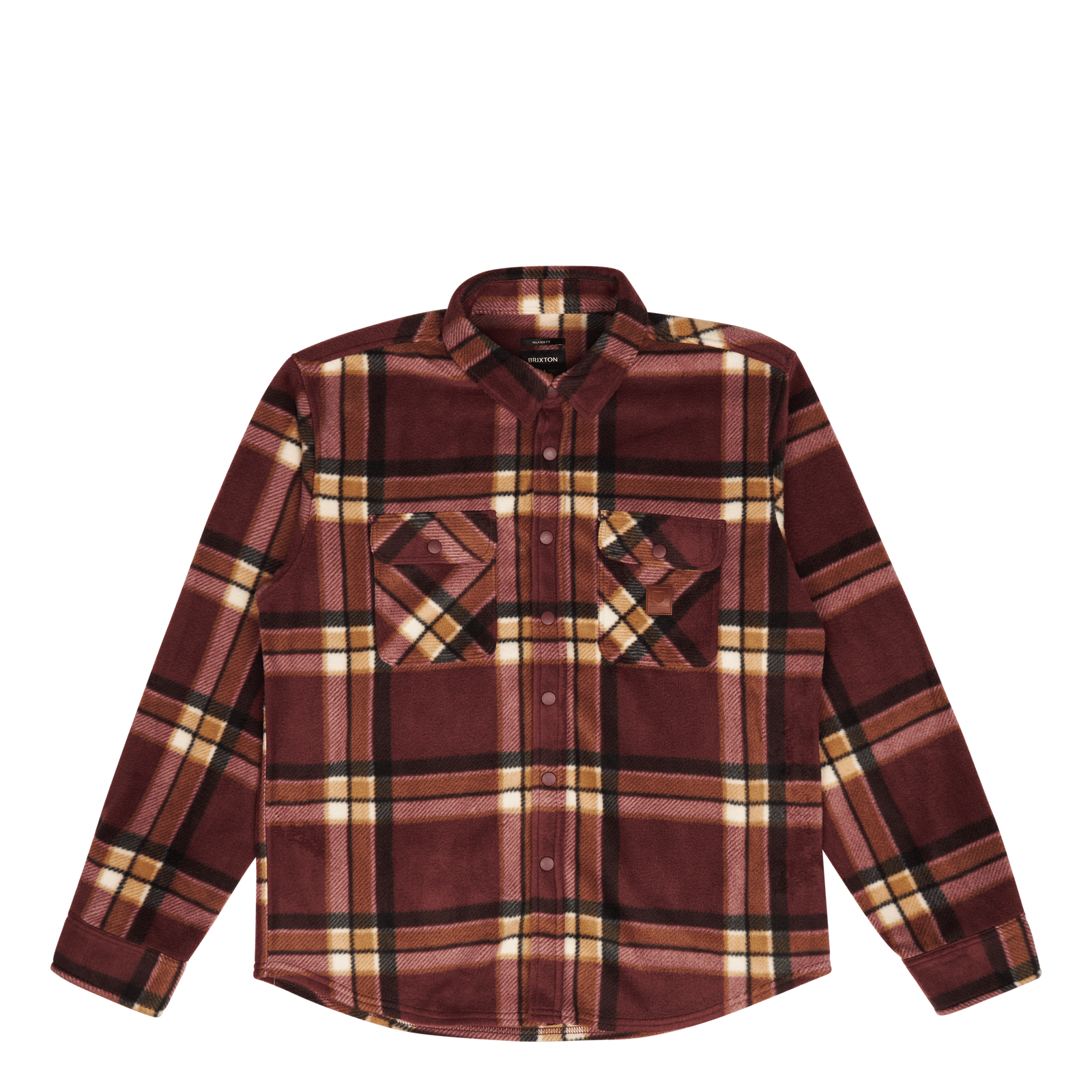 Bowery L/s Arctic Stretch Flee Mahogany Plaid