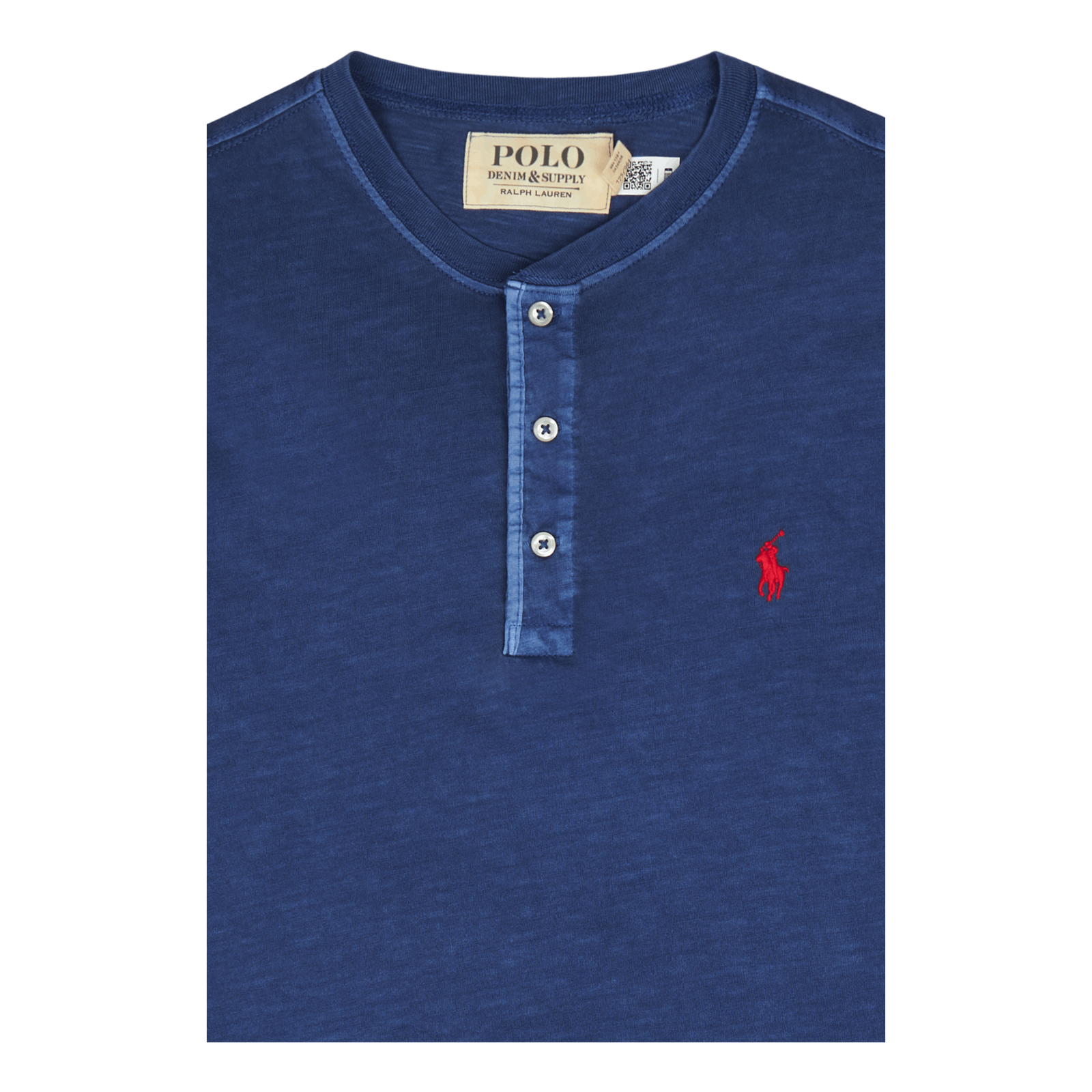 Slub Jersey Henley Shirt Old Royal