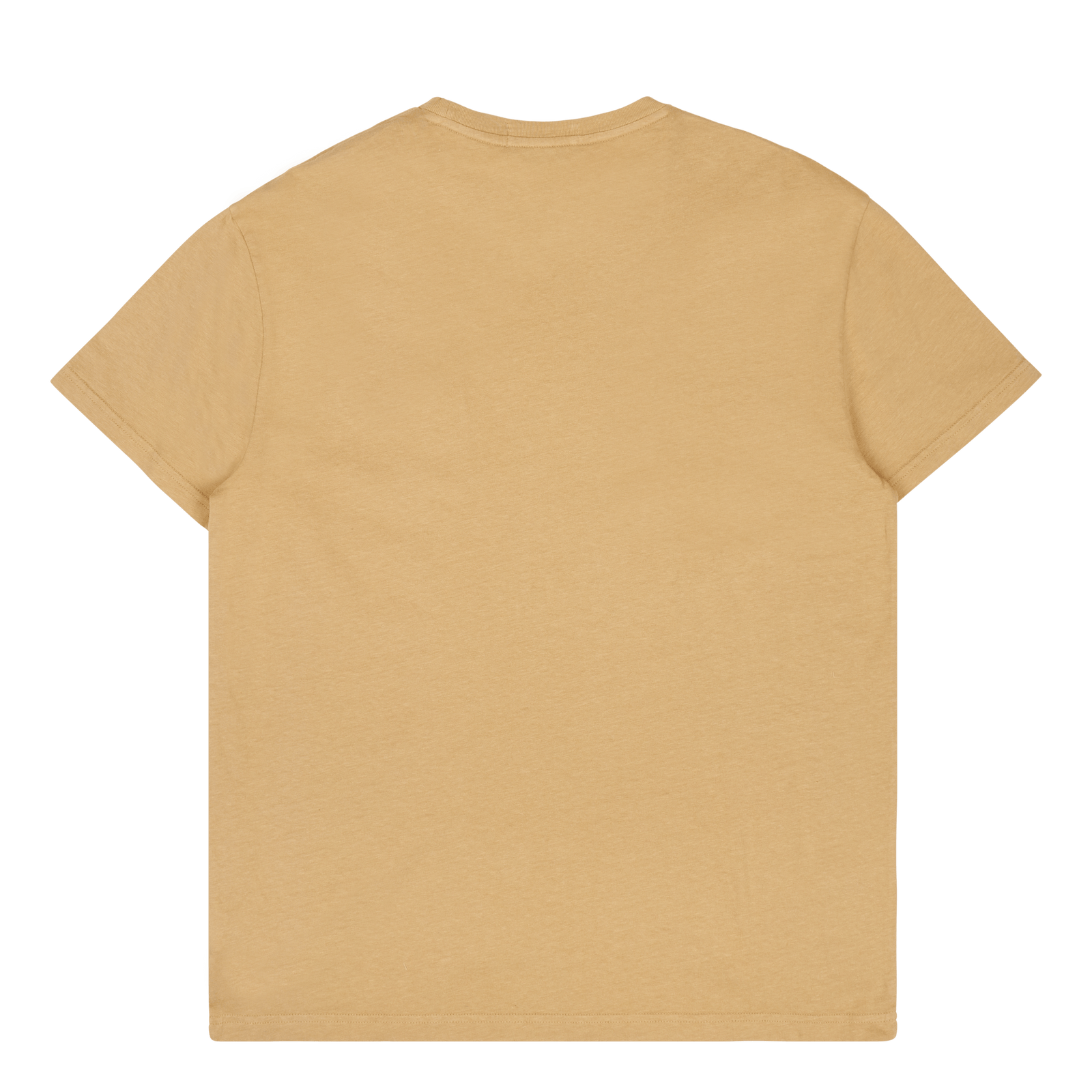 Classic Fit Cotton-Linen Pocket T-Shirt Vintage Khaki