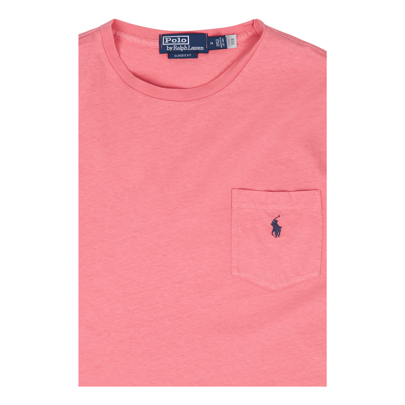 Classic Fit Cotton-Linen Pocket T-Shirt Desert Rose