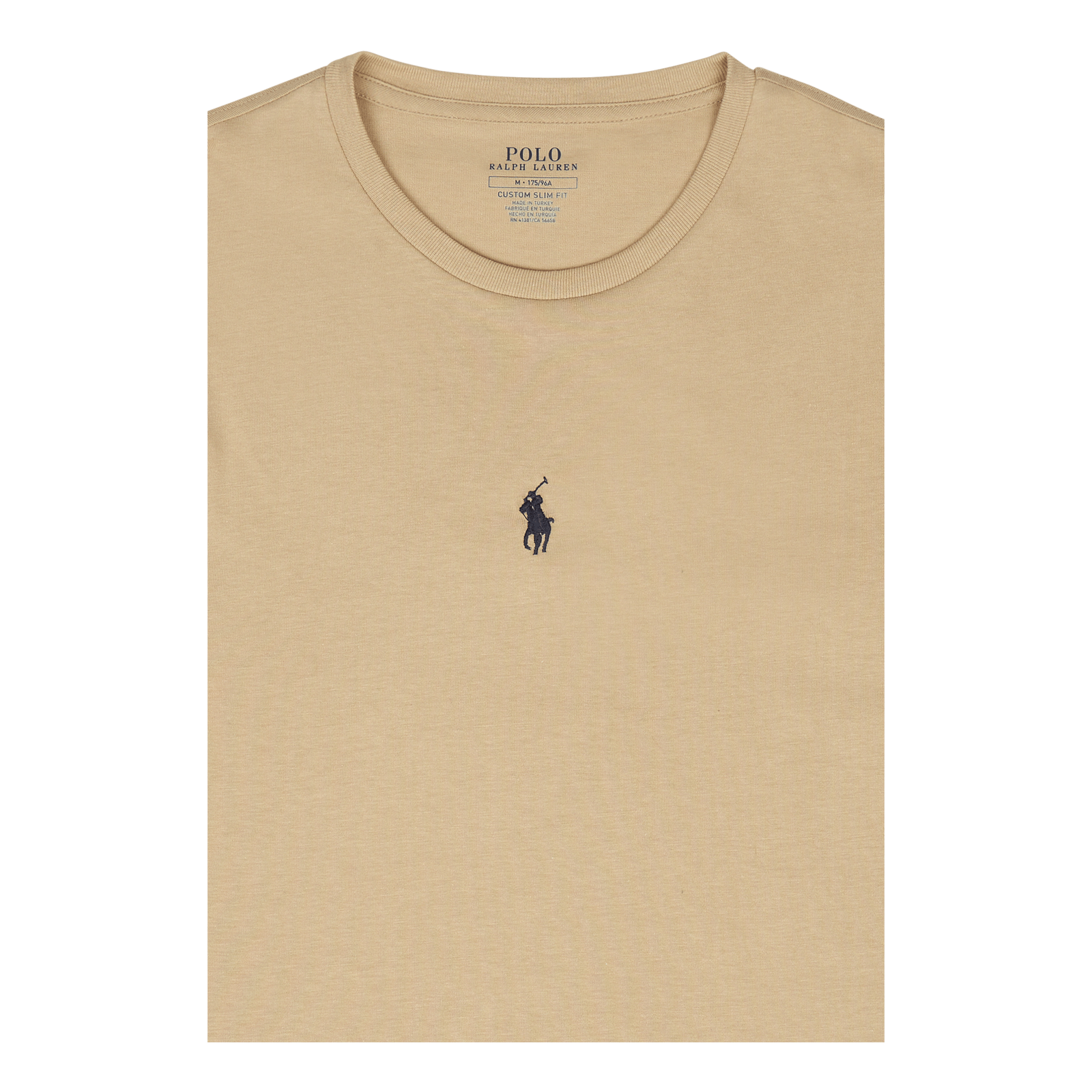 Custom Slim Fit Jersey Crewneck T-Shirt Classic Khaki