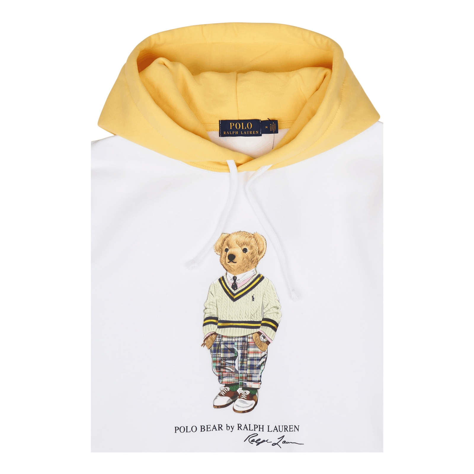 Polo Bear Color-Blocked Fleece Hoodie Sp23 White Mlt Prp Hptn Bear