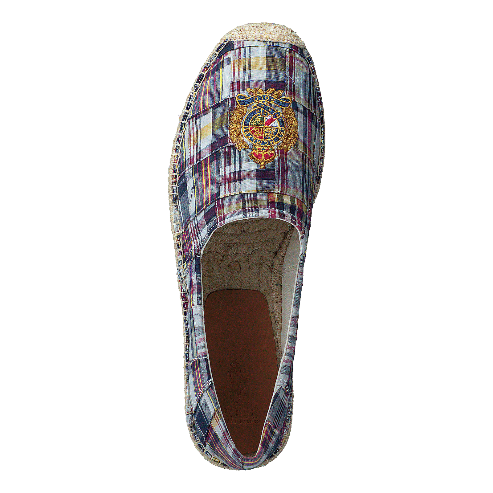 Cevio Crest Madras Espadrille Blue Multi