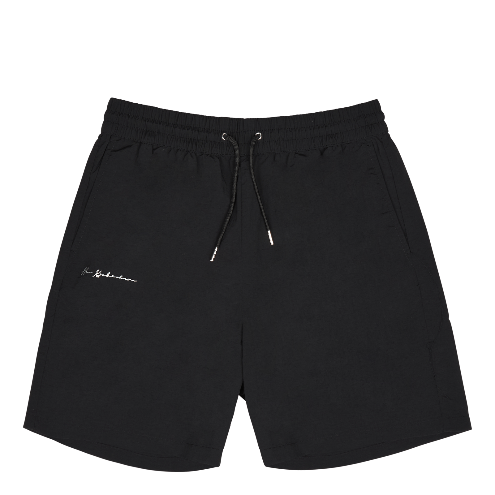 Nylon Track Shorts Black